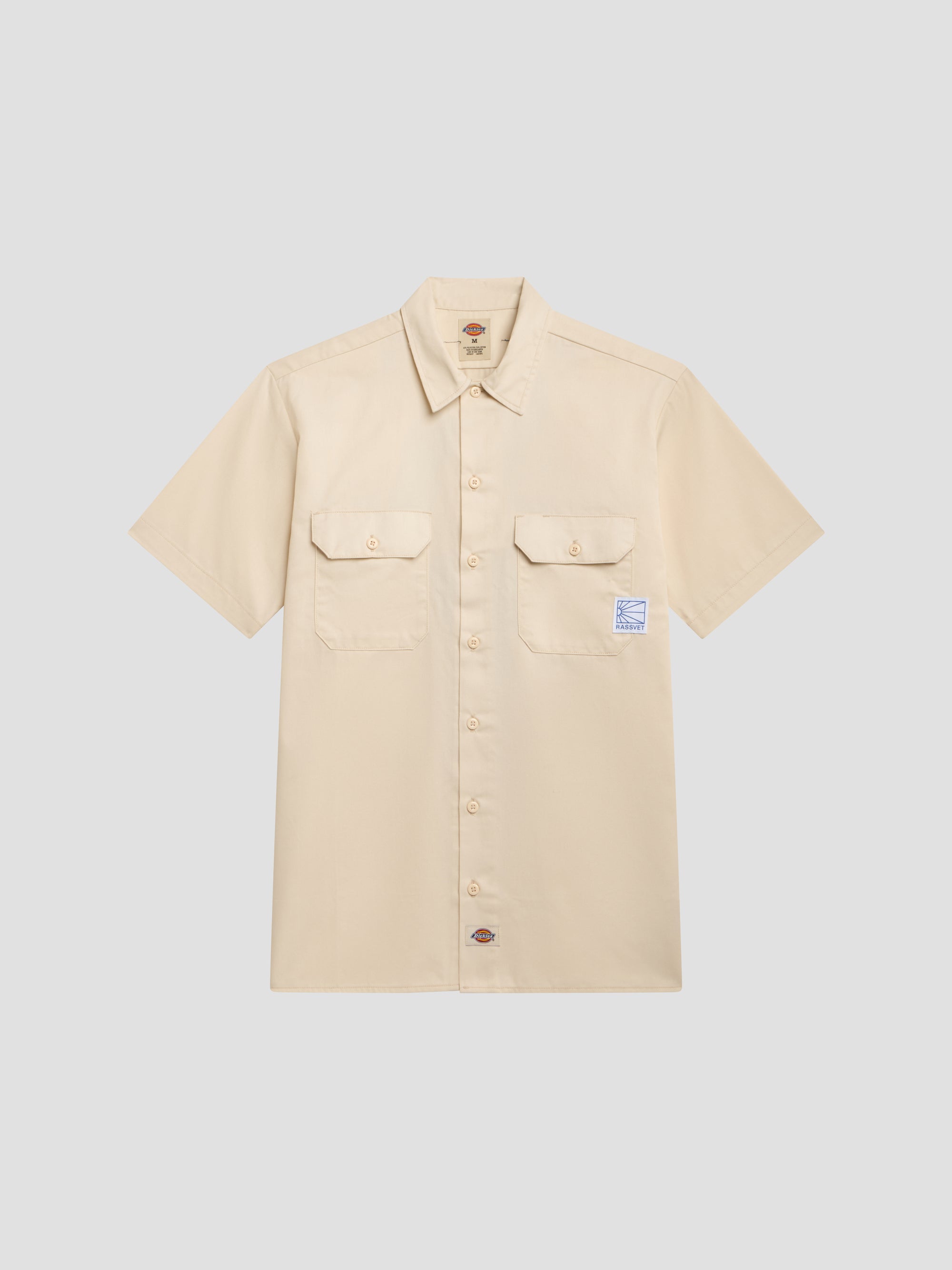 PACC18B502 ~ RASSVET X DICKIES WORK SHIRT - BEIGE