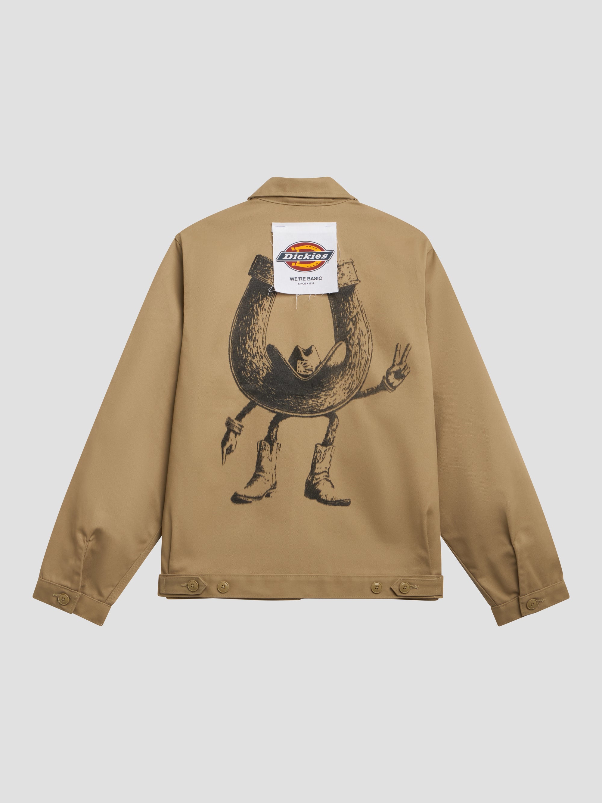 PACC18J502 ~ RASSVET X DICKIES UNLINED EISENHOWER JACKET - KHAKI