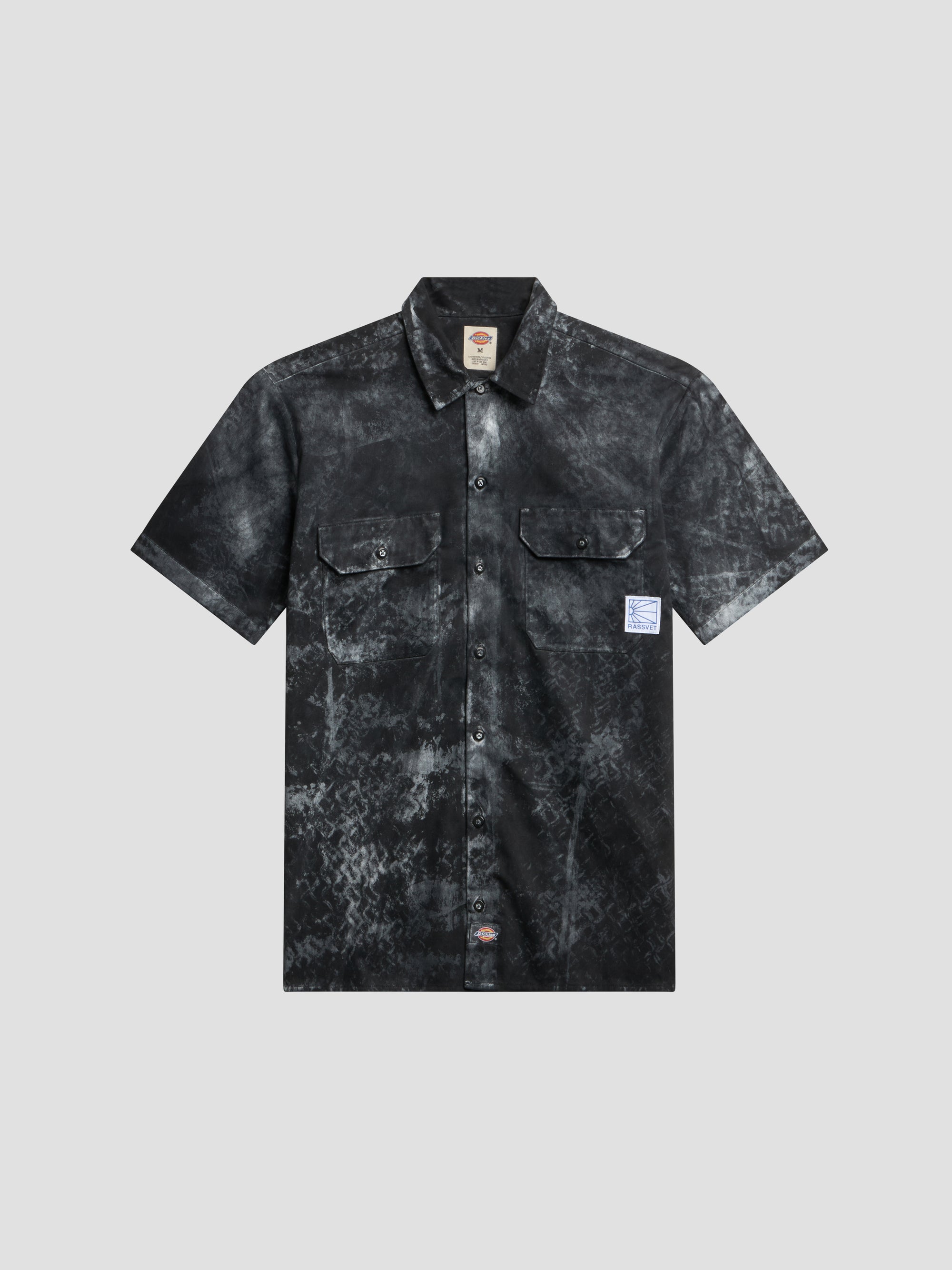 PACC18B501 ~ RASSVET x DICKIES SHORT SLEEVE WORK SHIRT - BLACK