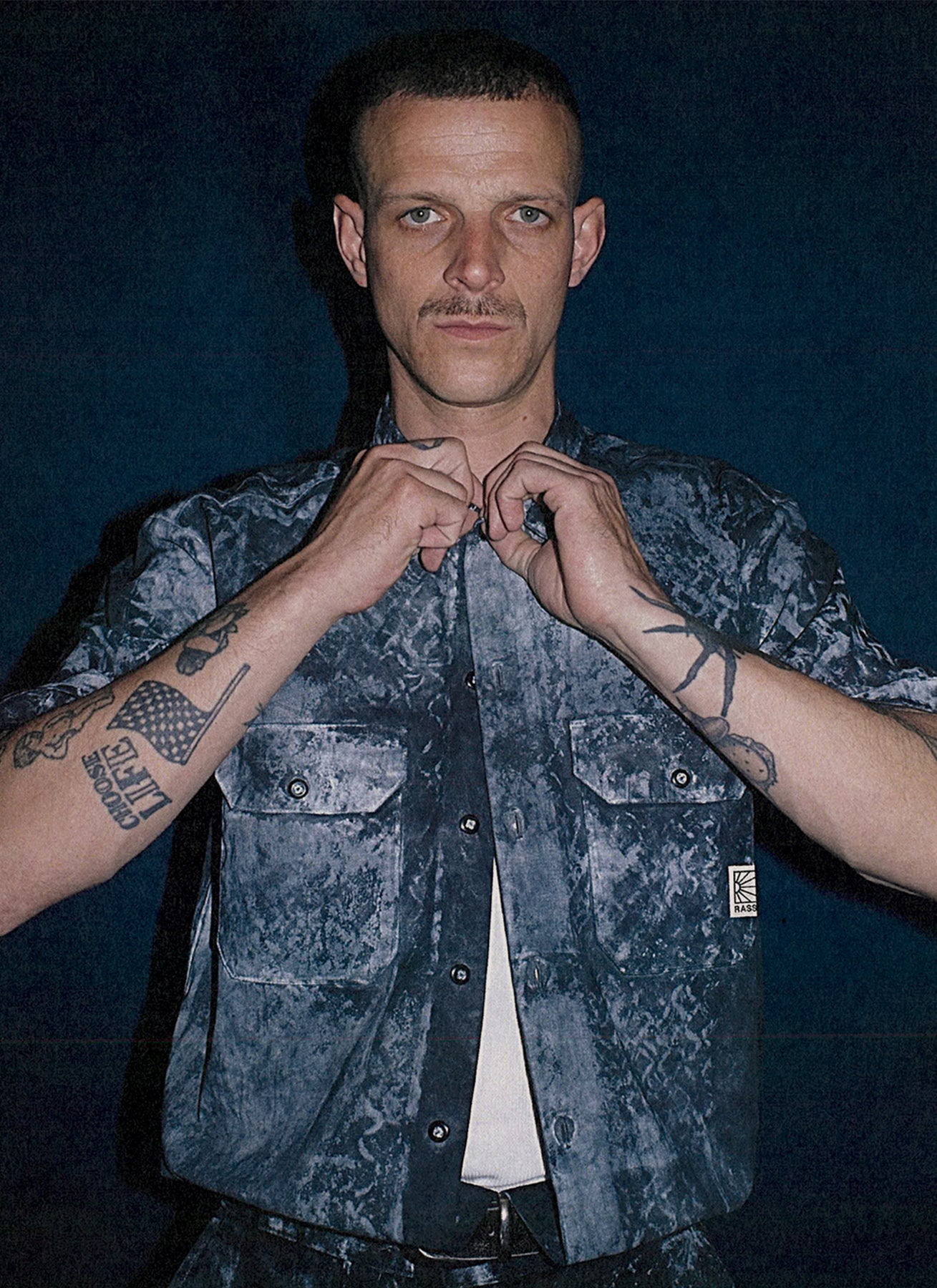 PACC18B501 ~ RASSVET x DICKIES SHORT SLEEVE WORK SHIRT - BLACK