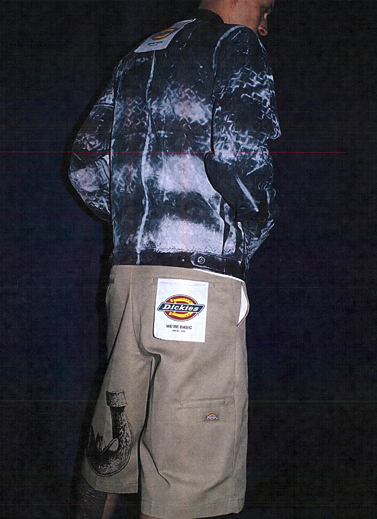 PACC18P504 ~ RASSVET X DICKIES LOOSE FIT WORK SHORT - KHAKI