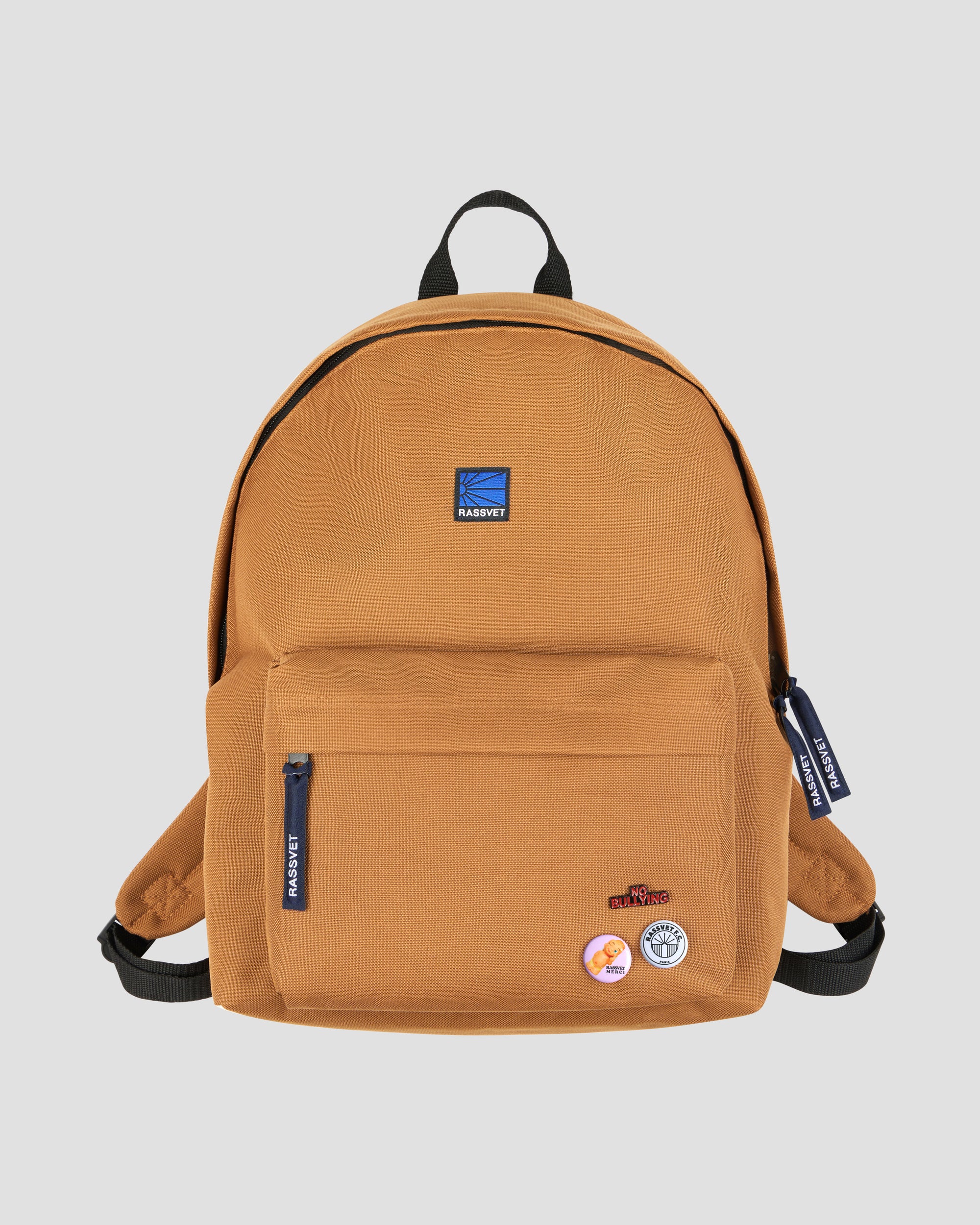 PACC16K027~LOGO BACKPACK - CARAMEL