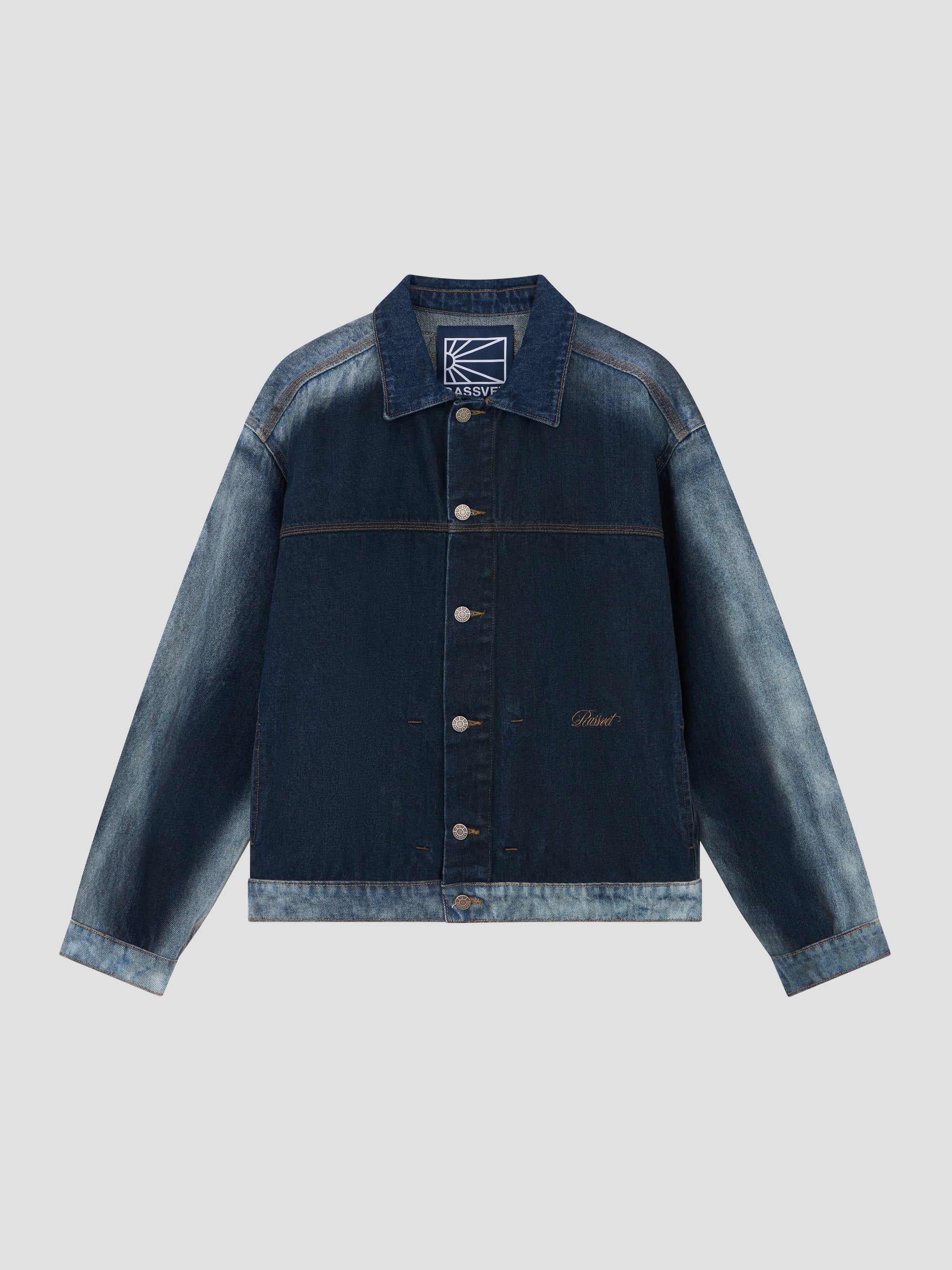 PACC17J011 ~ WASHED DENIM JACKET - BLUE