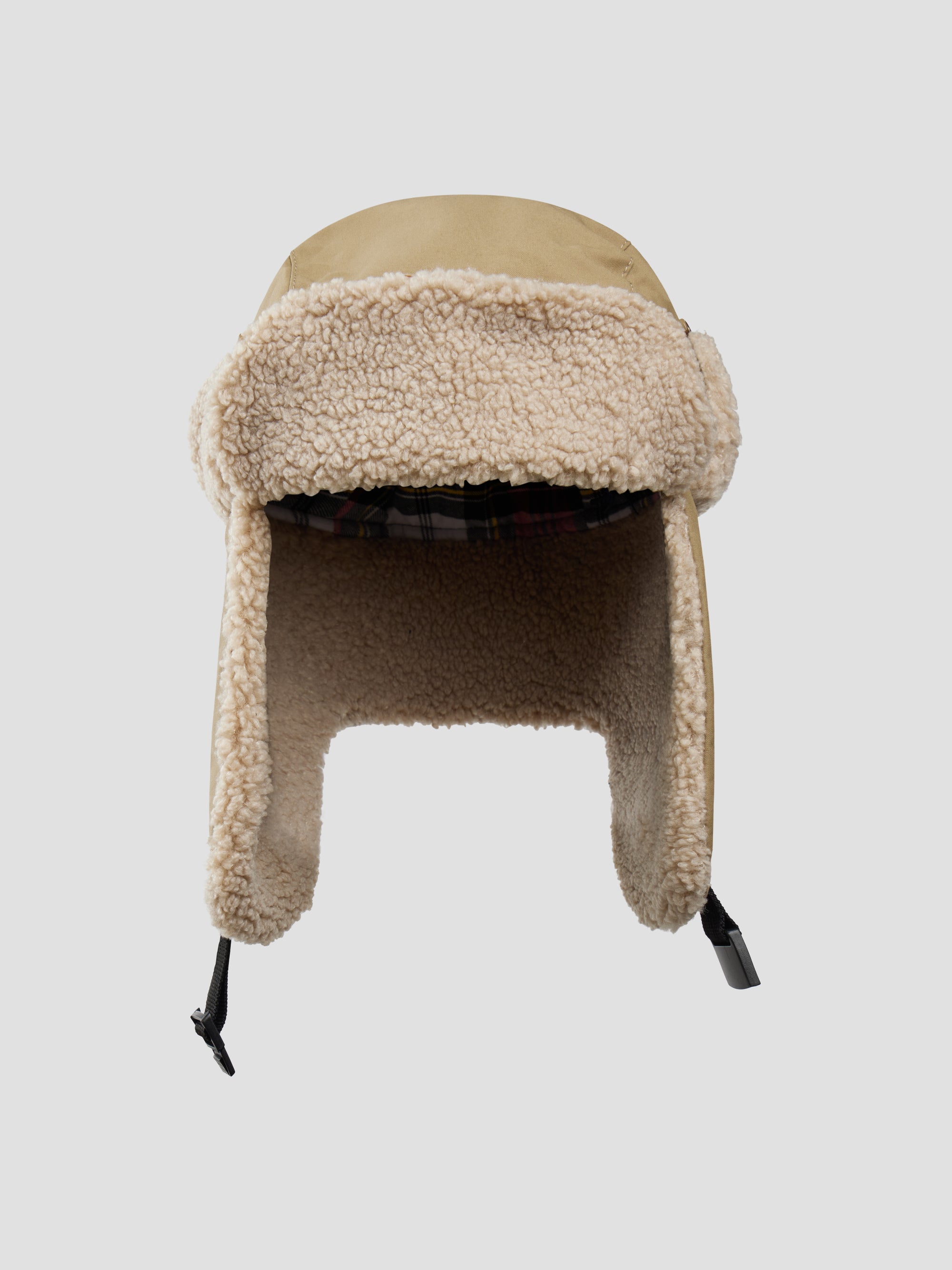 PACC17K004 ~ WAXED TRAPPER HAT - BEIGE
