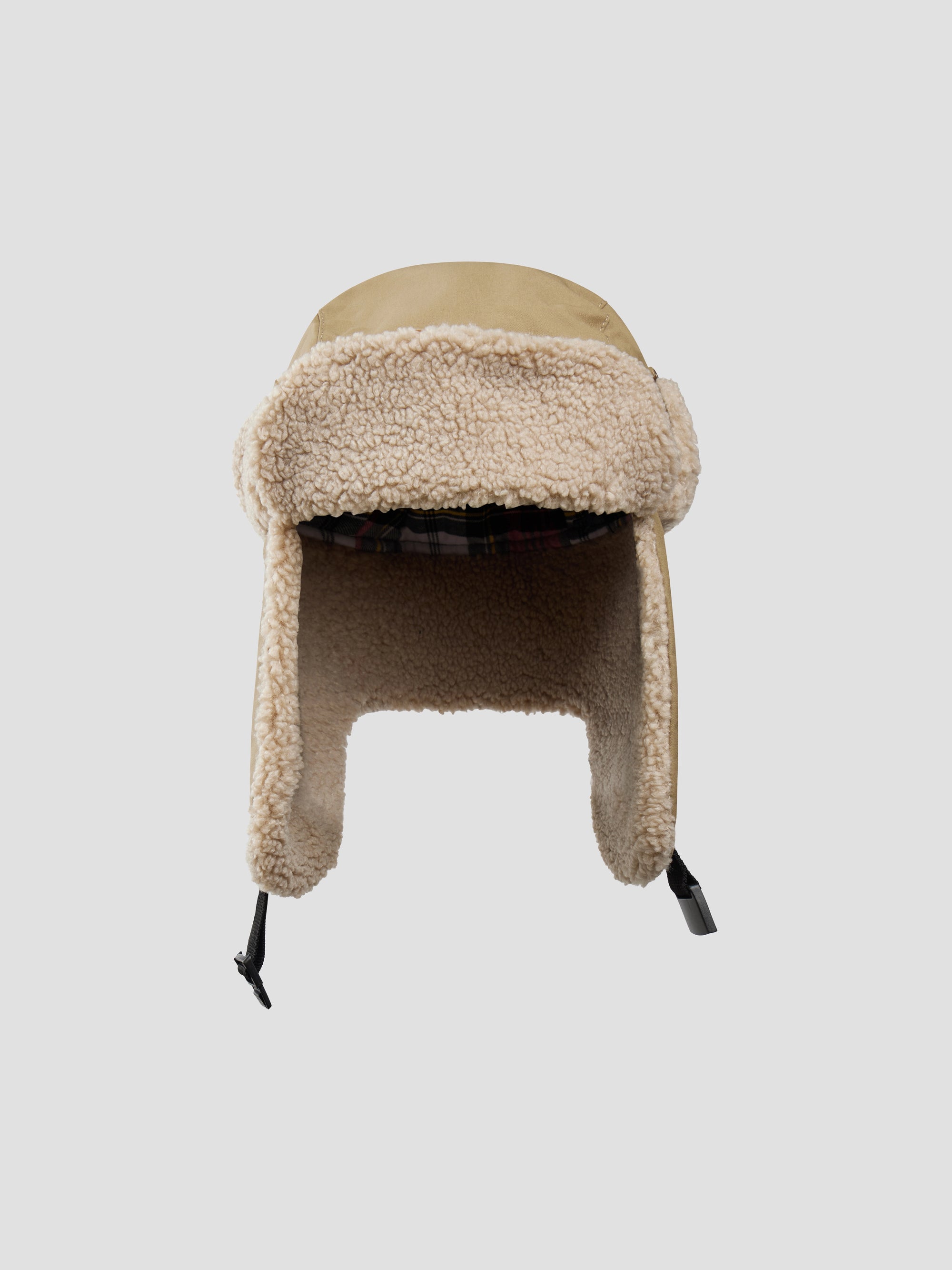 PACC17K004 ~ WAXED TRAPPER HAT - BEIGE