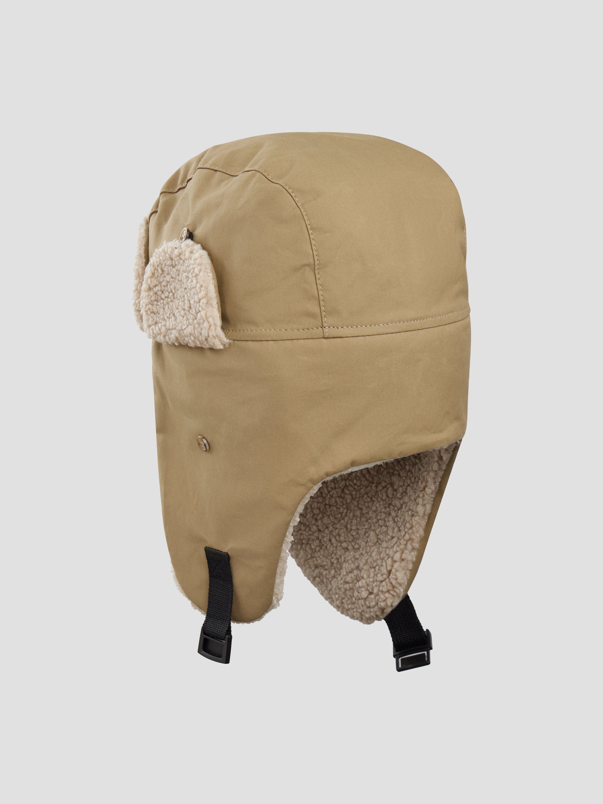 PACC17K004 ~ WAXED TRAPPER HAT - BEIGE