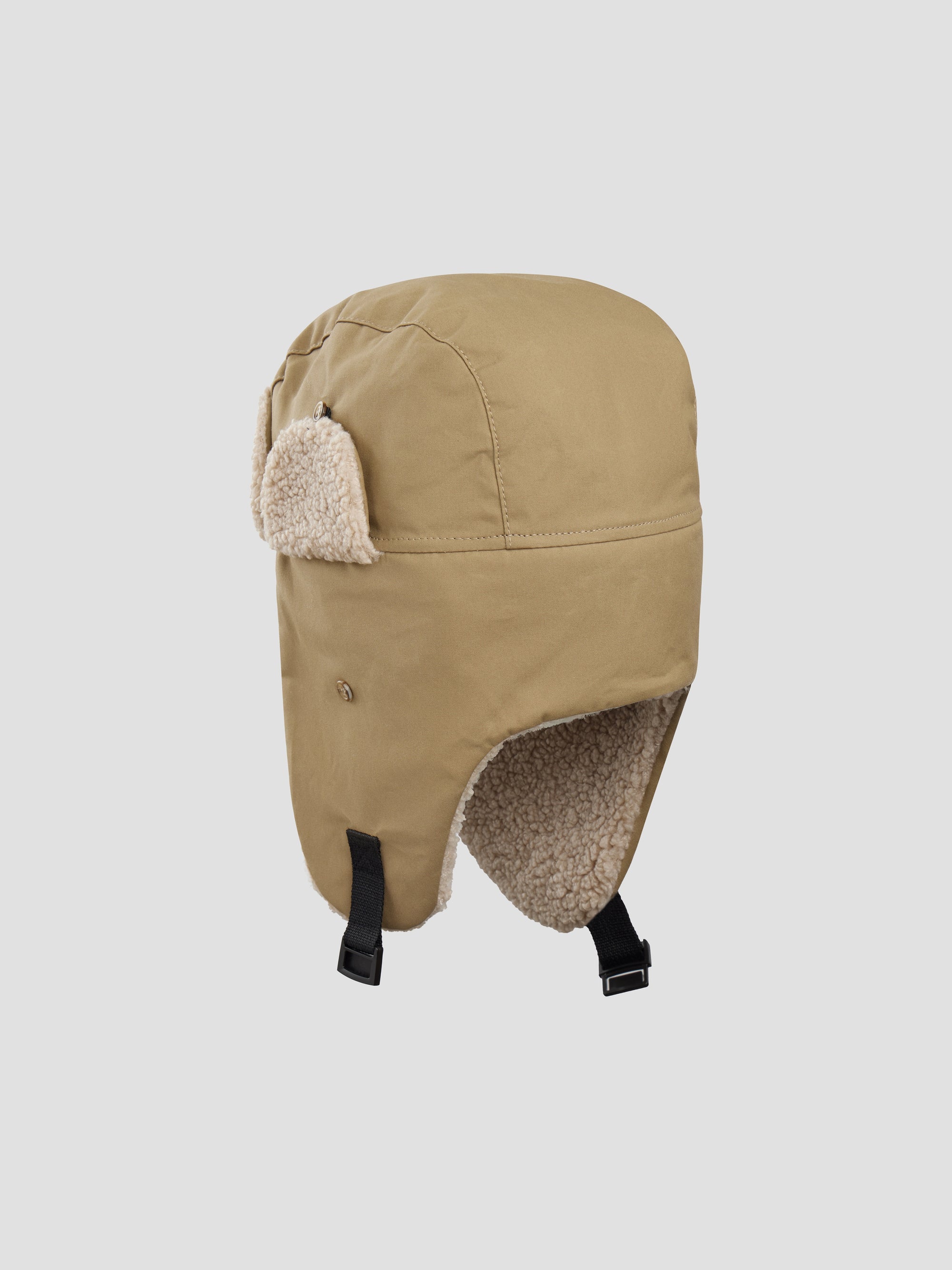 PACC17K004 ~ WAXED TRAPPER HAT - BEIGE