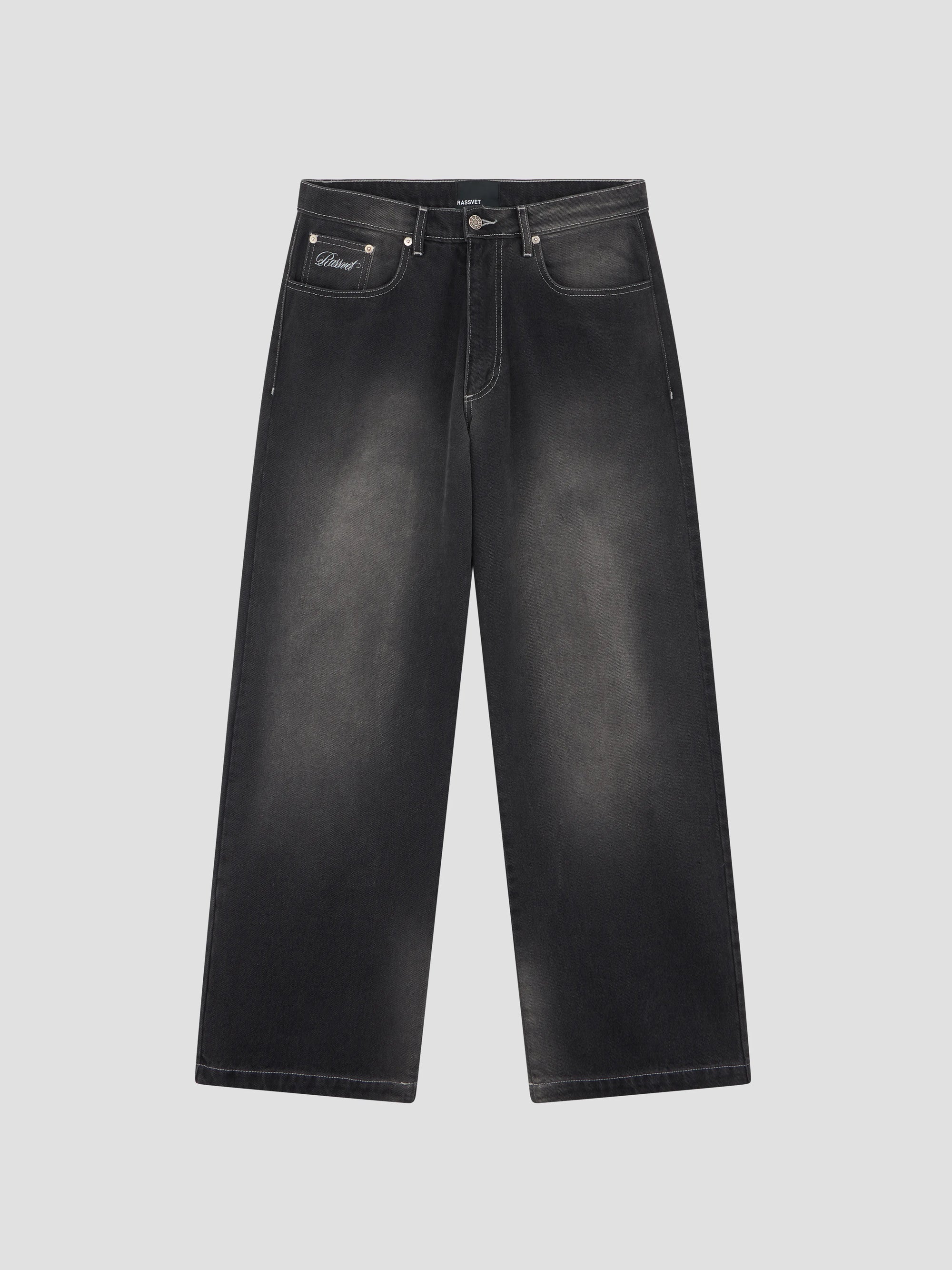 PACC17P002 ~ BAGGY JEAN DENIM PANT - VINTAGE BLACK