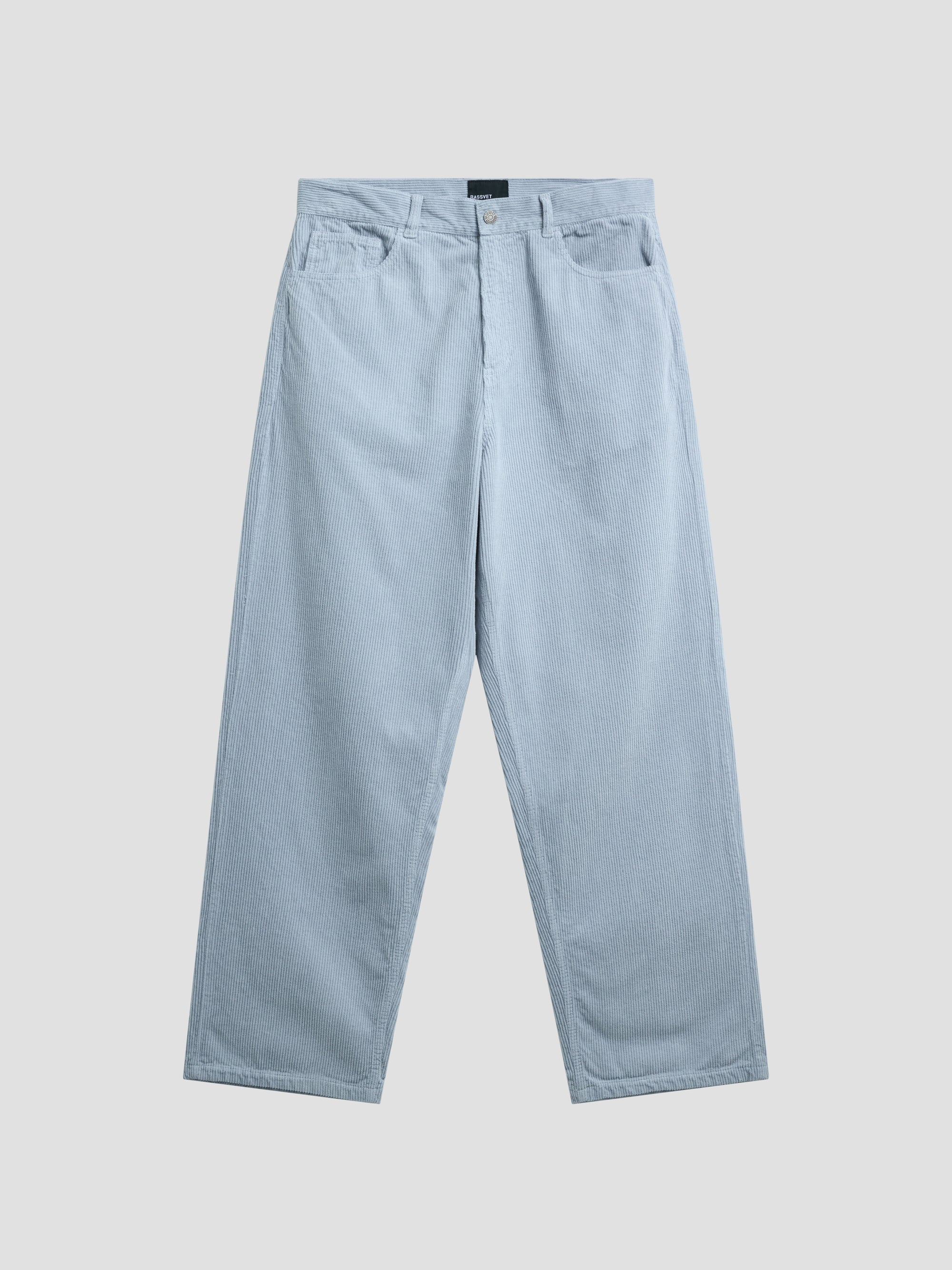 PACC17P006 ~ RELAXED CORDUROY PANTS - LIGHT BLUE