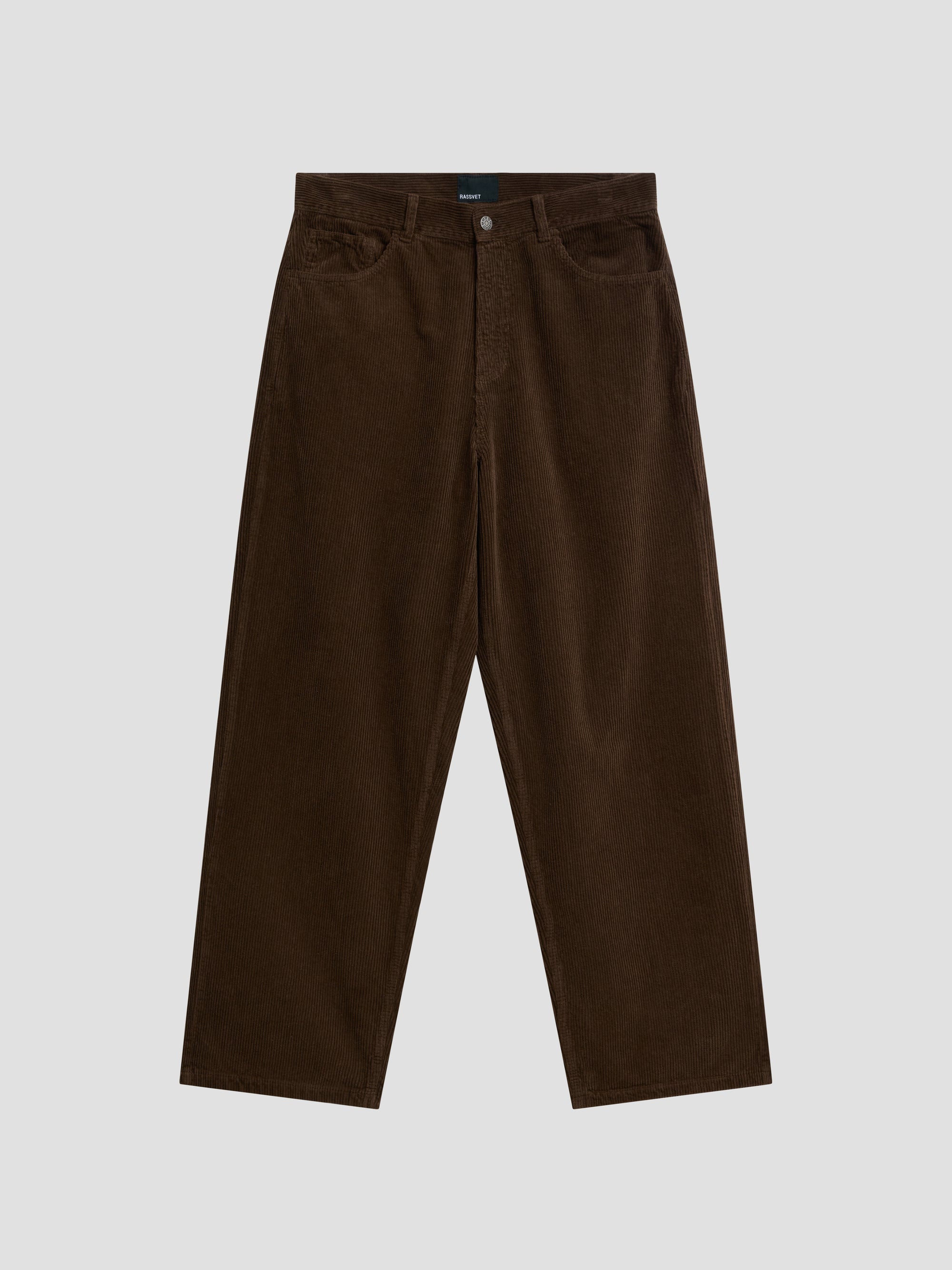 PACC17P006 ~ RELAXED CORDUROY PANTS - BROWN