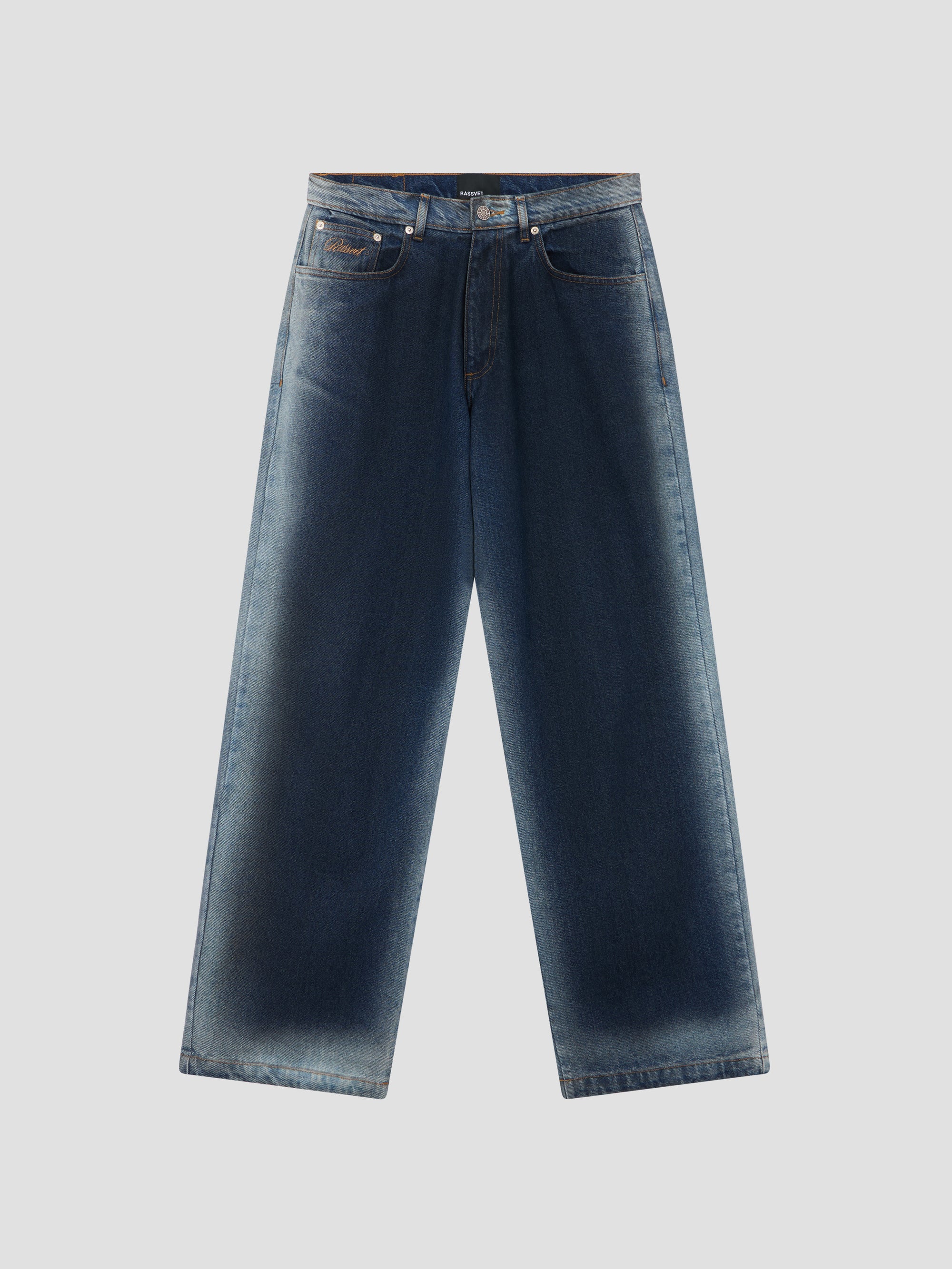 PACC17P012 ~ WASHED BAGGY JEAN DENIM PANT - BLUE