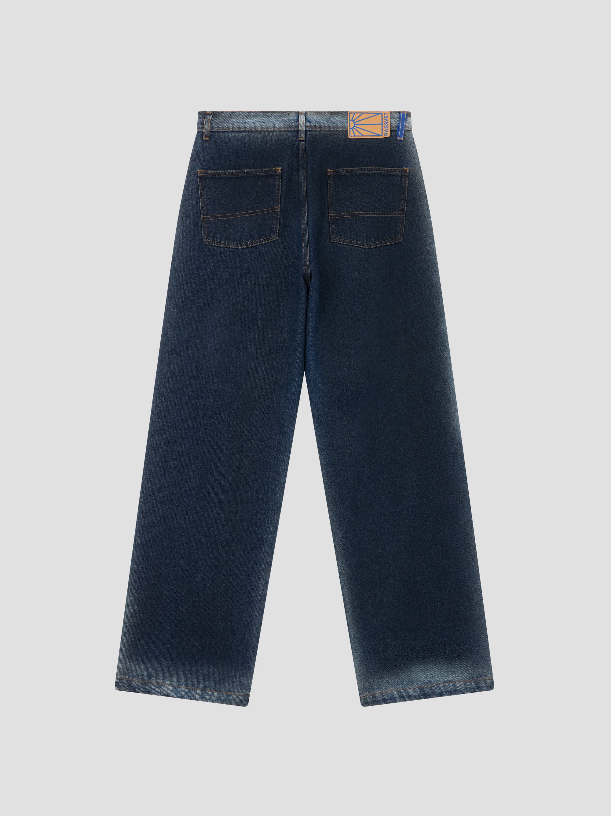 PACC17P012 ~ WASHED BAGGY JEAN DENIM PANT - BLUE