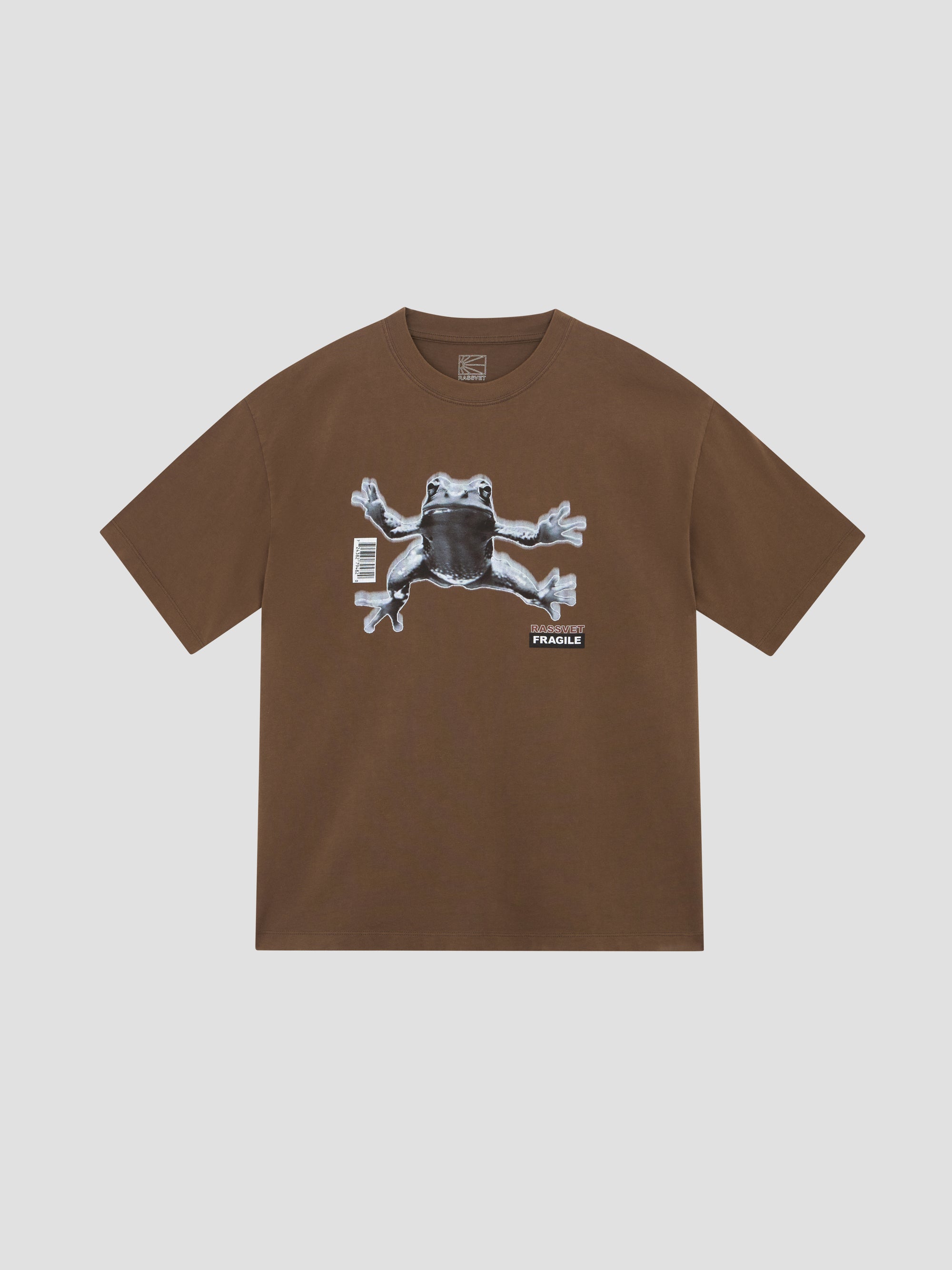 PACC17T005 ~ FRAGILE TEE - BROWN