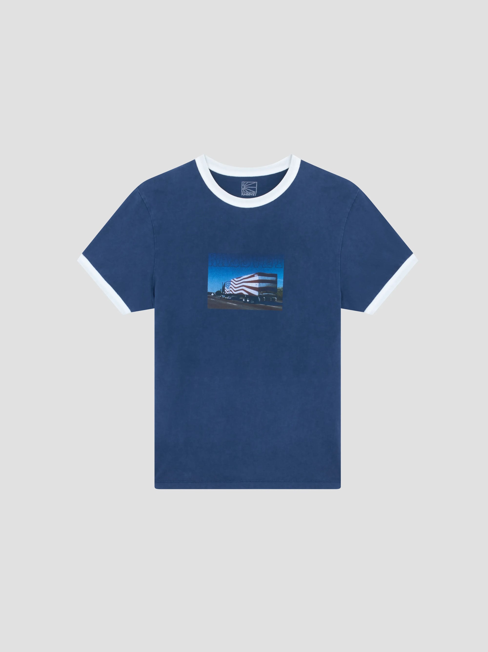 PACC17T007 ~ JULIAN SEMI RINGER TEE - NAVY