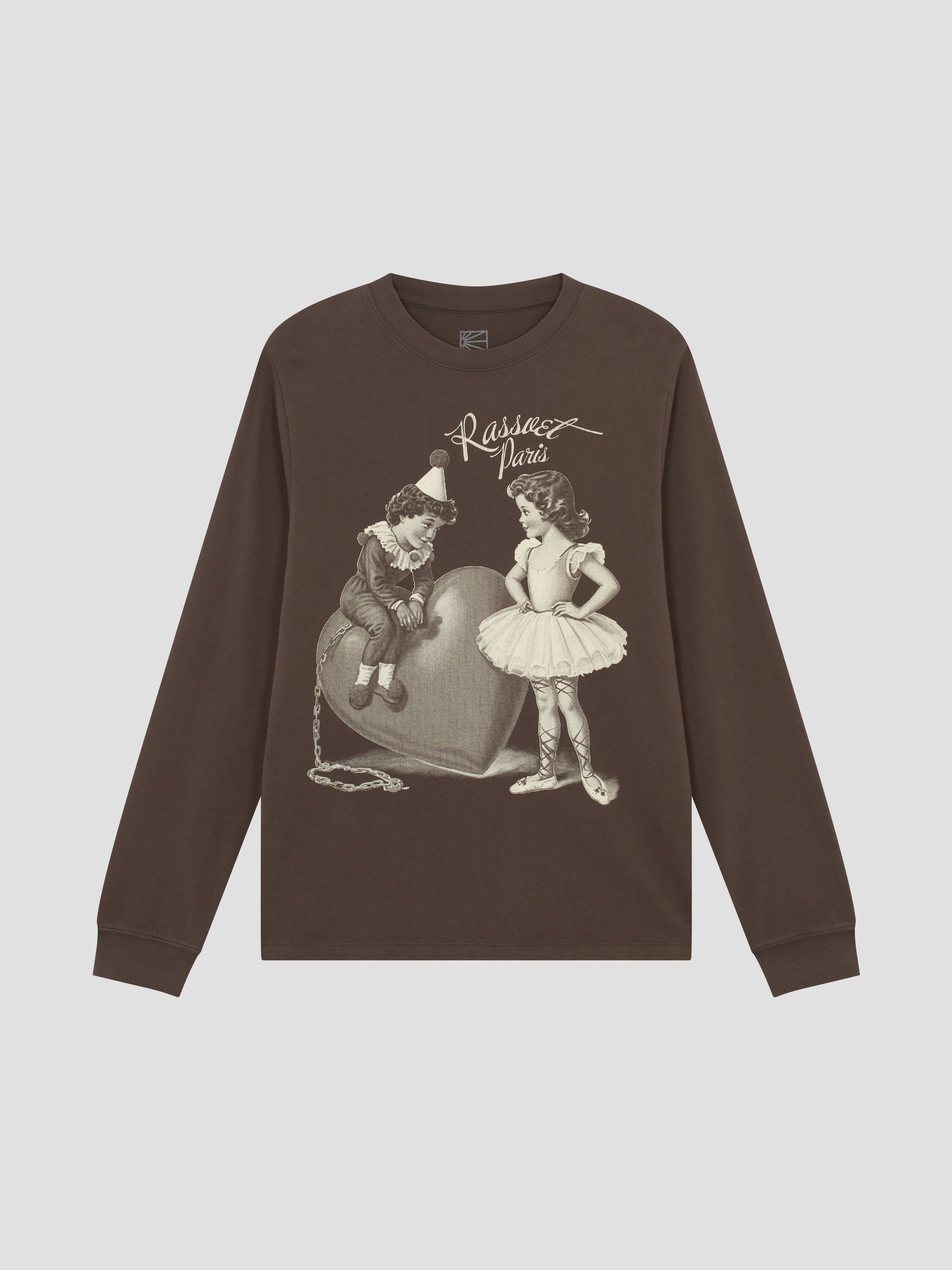 PACC17T010 ~ UNCHAINED LS TEE - BROWN