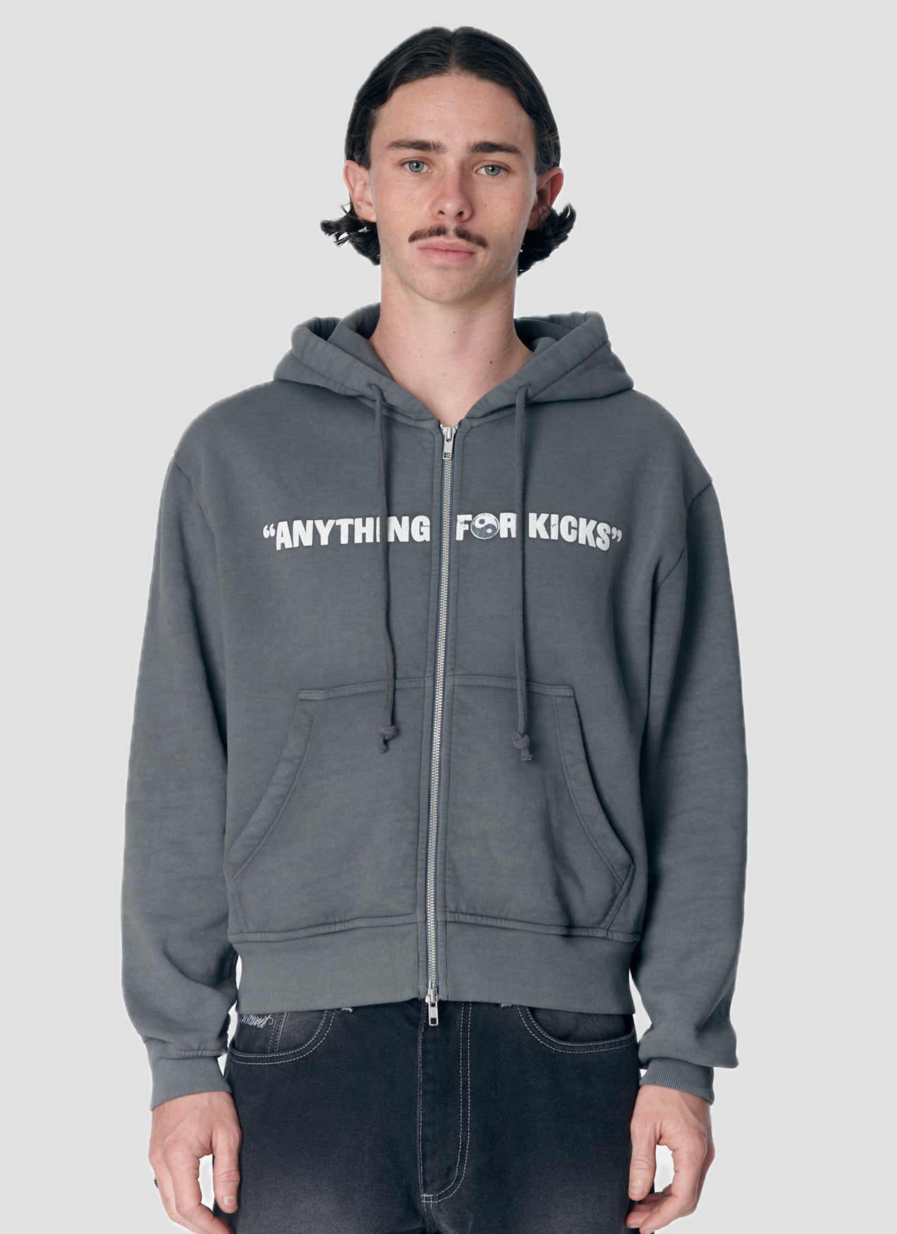 PACC17T027 ~ DOJO ZIP HOODIE - BLACK