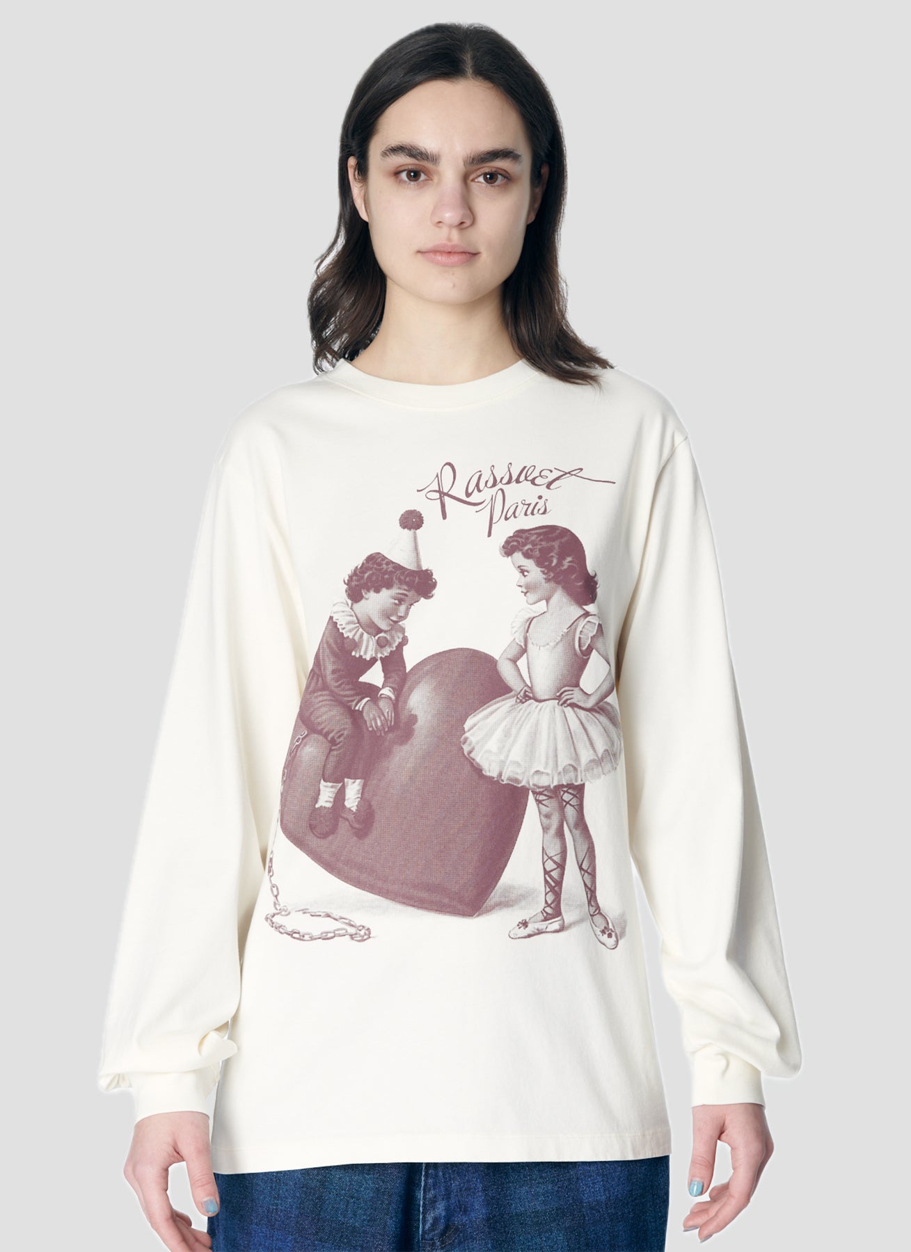 PACC17T010 ~ UNCHAINED LS TEE - OFF WHITE