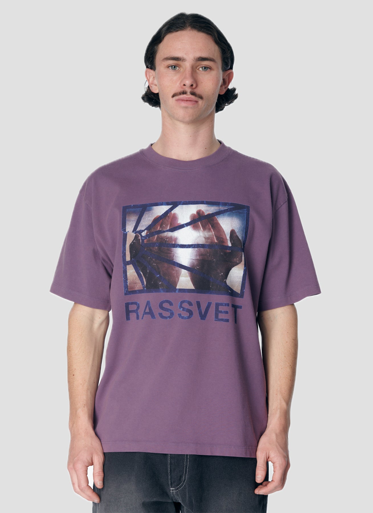 PACC17T001 ~ HANDS LOGO TEE - PURPLE