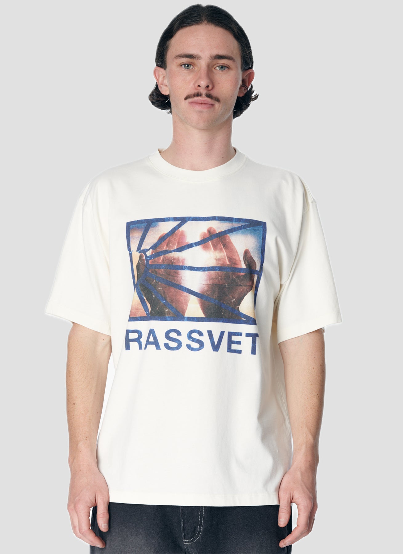 PACC17T001 ~ HANDS LOGO TEE - OFF WHITE