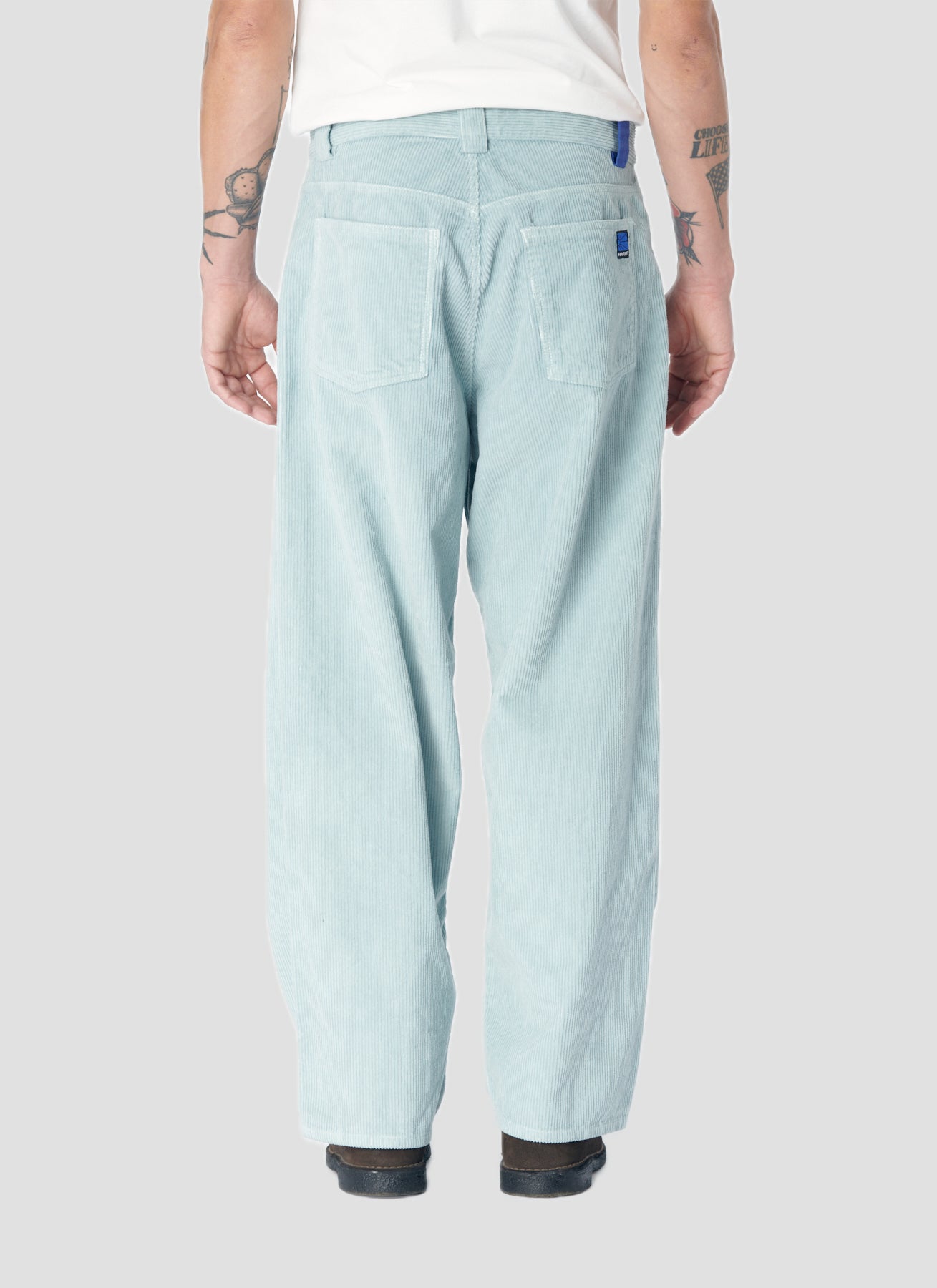 PACC17P006 ~ RELAXED CORDUROY PANTS - LIGHT BLUE