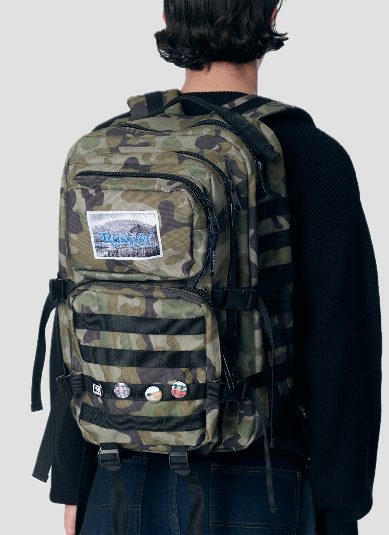 PACC17K031 ~ MILITARY BACKPACK - CAMO