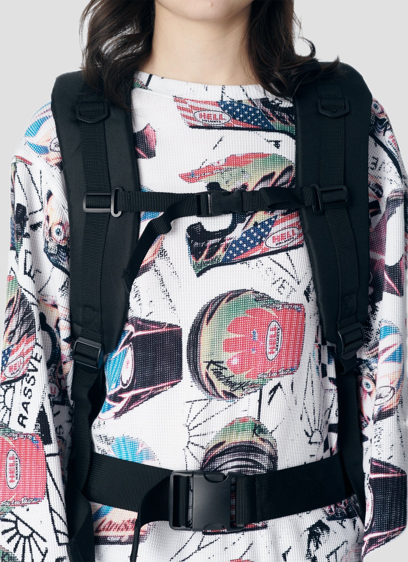 PACC17K031 ~ MILITARY BACKPACK - BLACK
