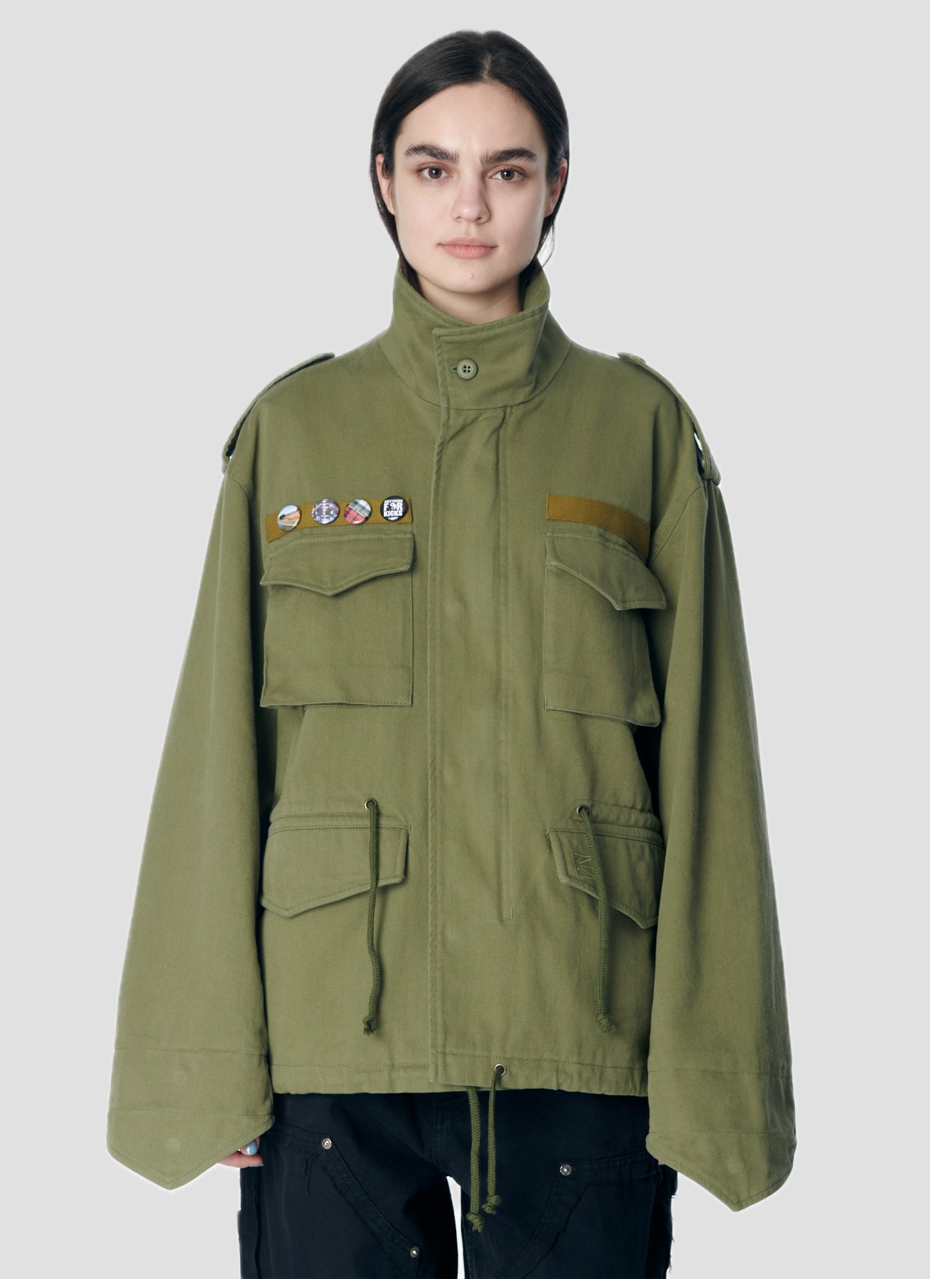 PACC17J003 ~ MILITARY JACKET - OD GREEN