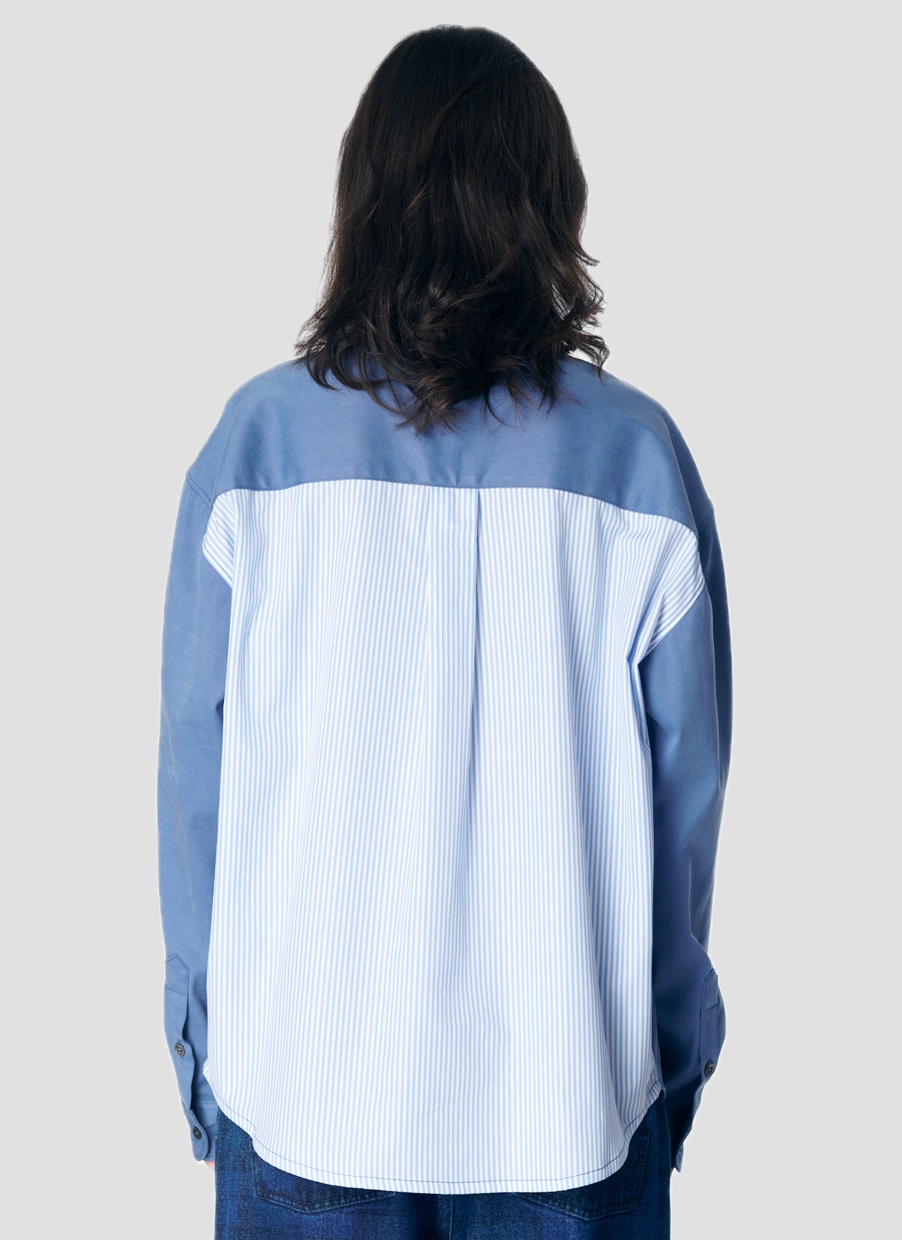 PACC17B012 ~ COMBO PLAID LS OFFICE SHIRT - BLUE / MULTI