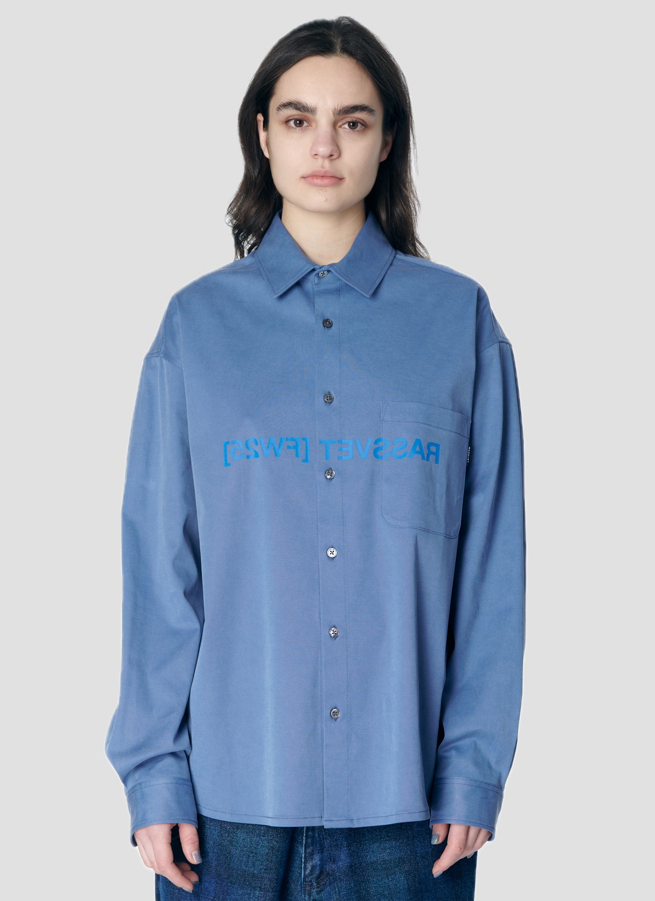 PACC17B012 ~ COMBO PLAID LS OFFICE SHIRT - BLUE / MULTI