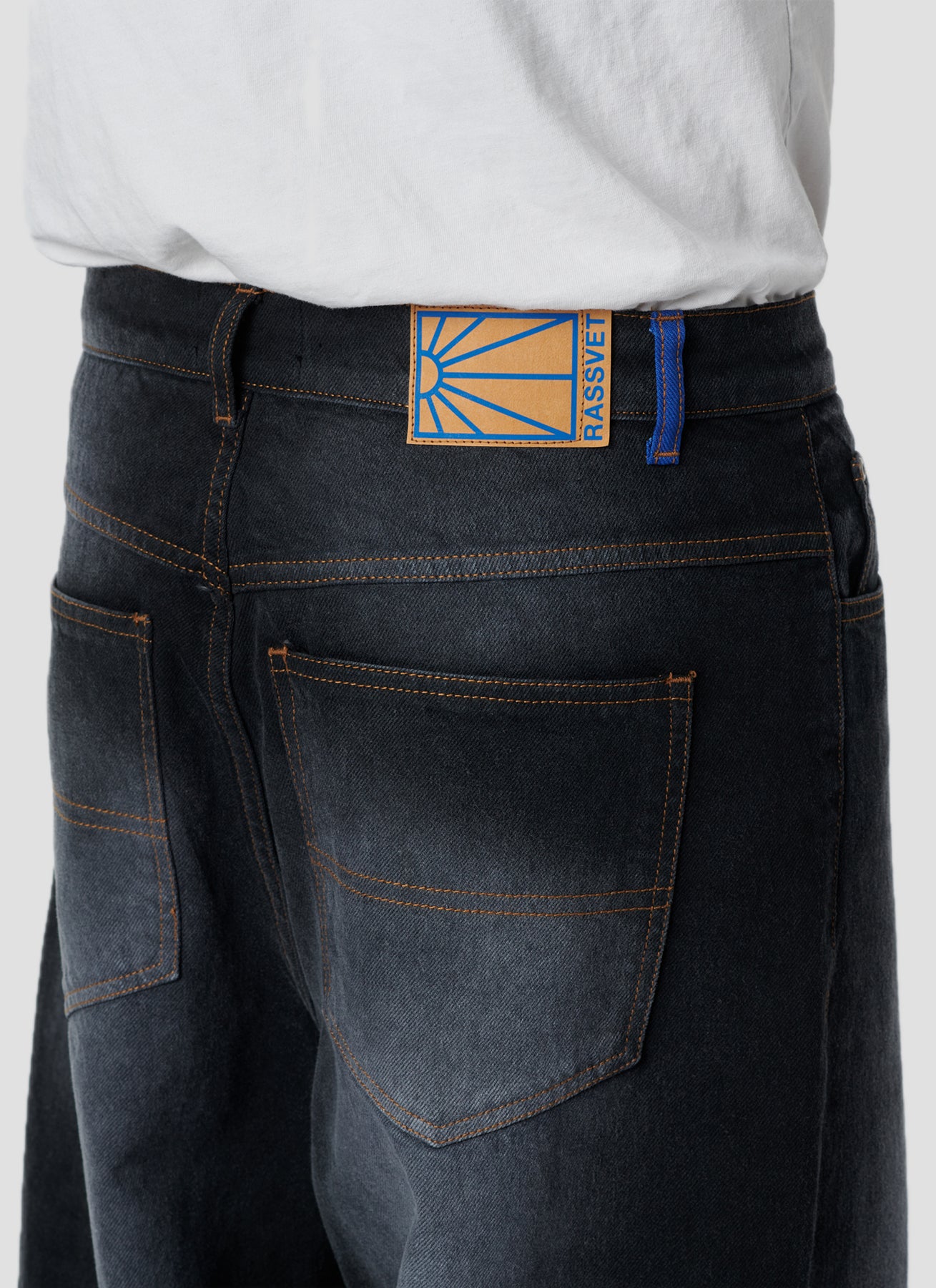 PACC18P003 ~ SUN DYED EXTRA BAGGY DENIM – BLACK ONYX
