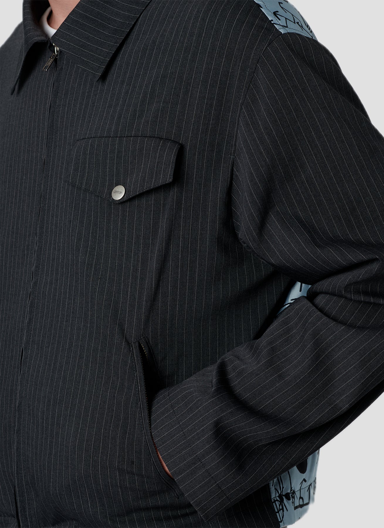 PACC18J004 ~ WORK JACKET - PIN STRIPE