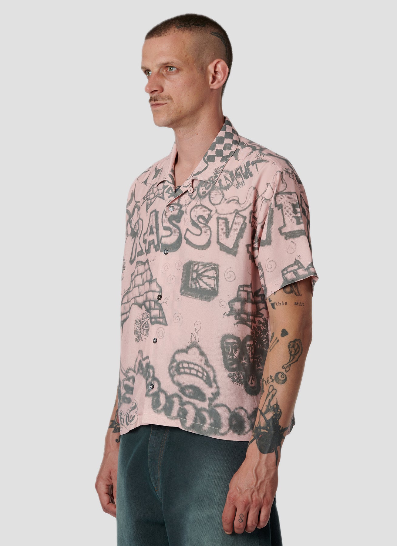 PACC18B002 ~ SPRAY SS SHIRT - PINK