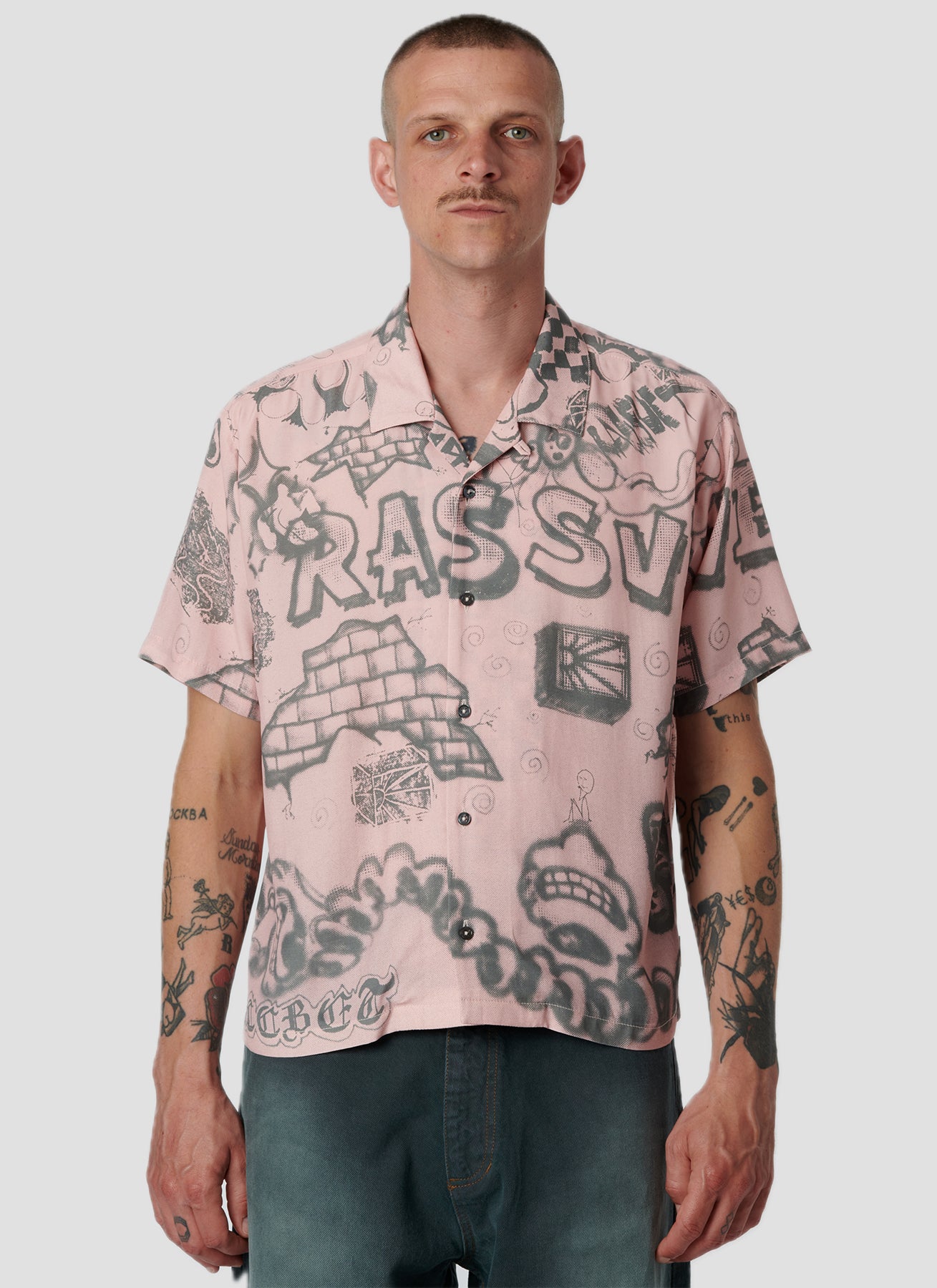 PACC18B002 ~ SPRAY SS SHIRT - PINK