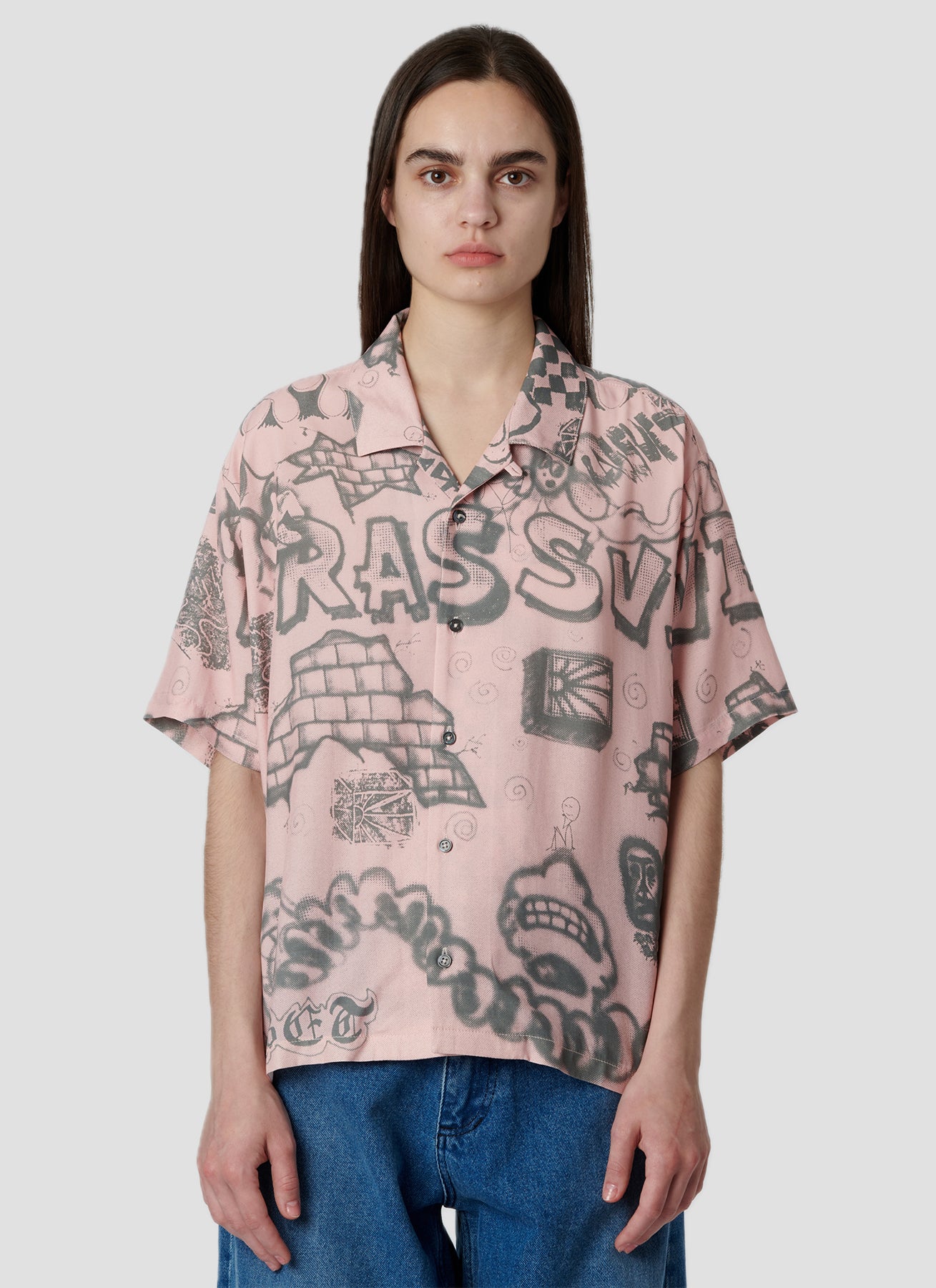 PACC18B002 ~ SPRAY SS SHIRT - PINK