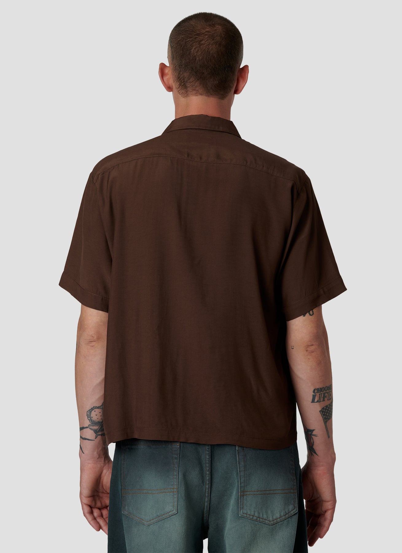 PACC18B001 ~ BATS SS SHIRT - BROWN