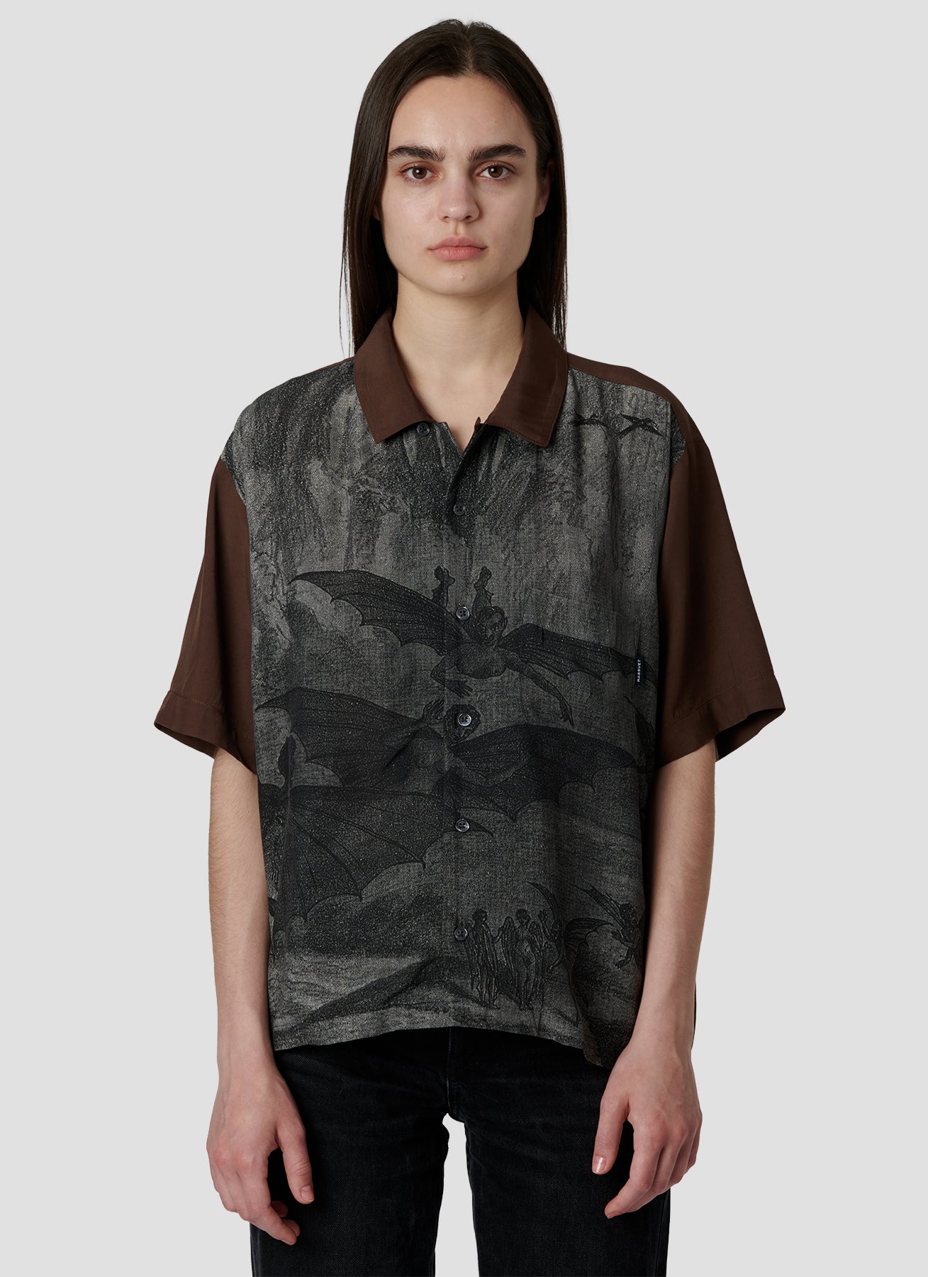 PACC18B001 ~ BATS SS SHIRT - BROWN