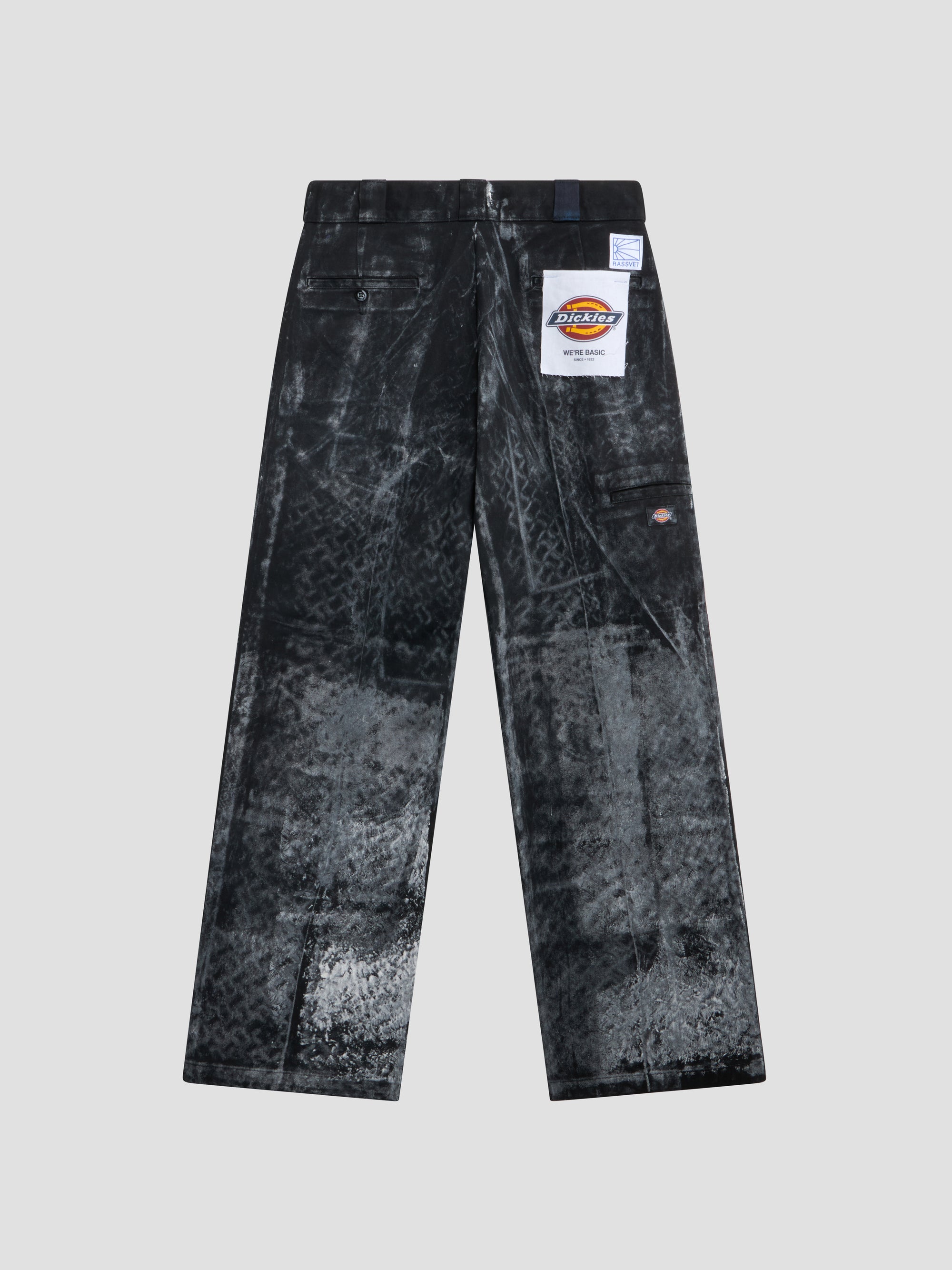 PACC18P501 ~ RASSVET X DICKIES LOOSE FIT DOUBLE KNEE WORK PANT - BLACK