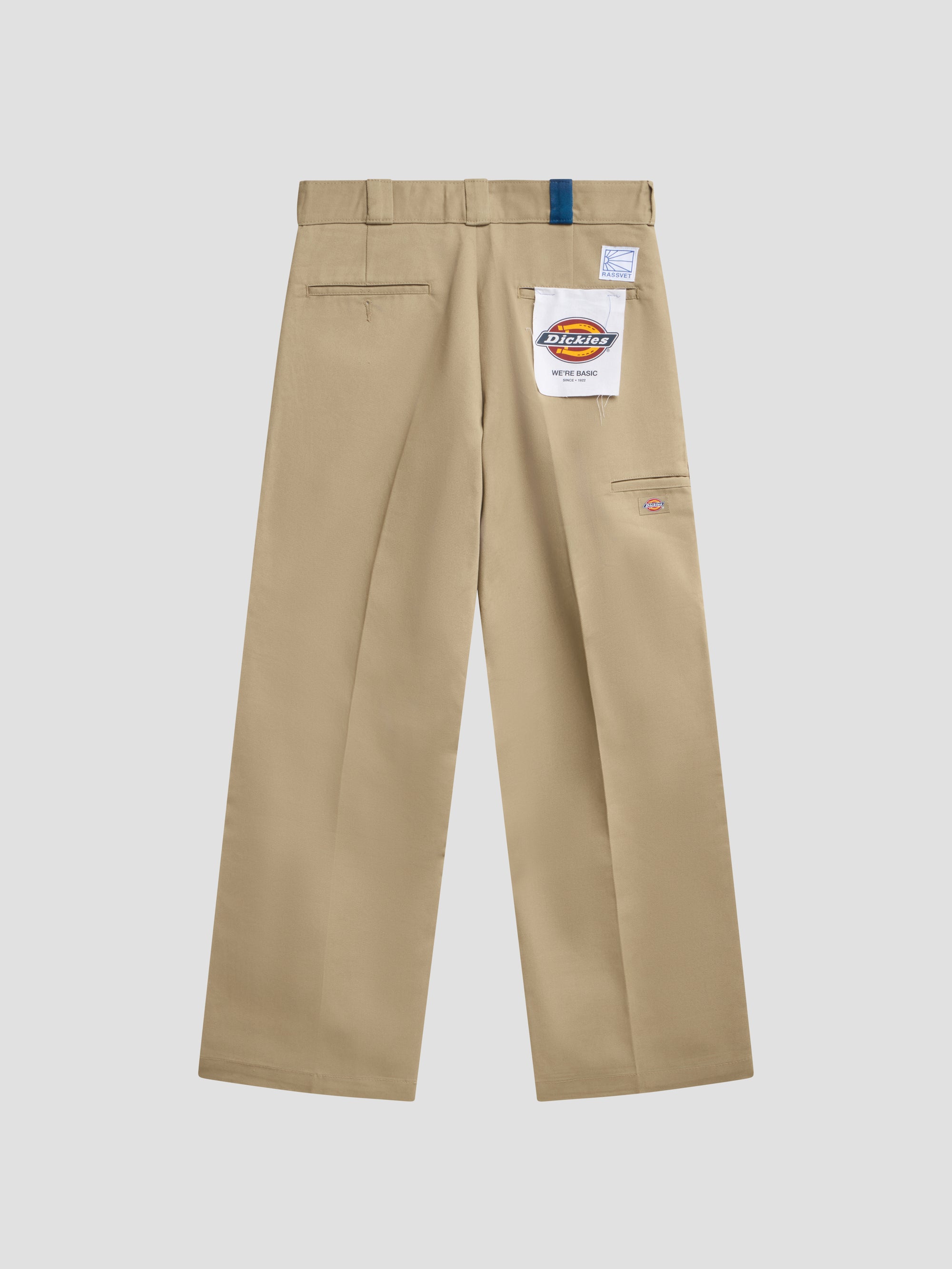 PACC18P502 ~ RASSVET X DICKIES LOOSE FIT DOUBLE KNEE WORK PANT - KHAKI