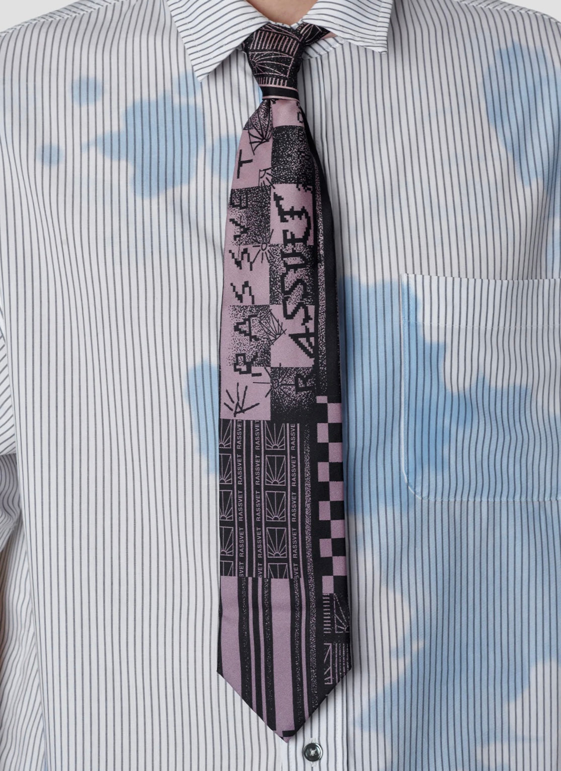 PACC18K016 ~ ALLOVER PRINTED TIE - MULTI
