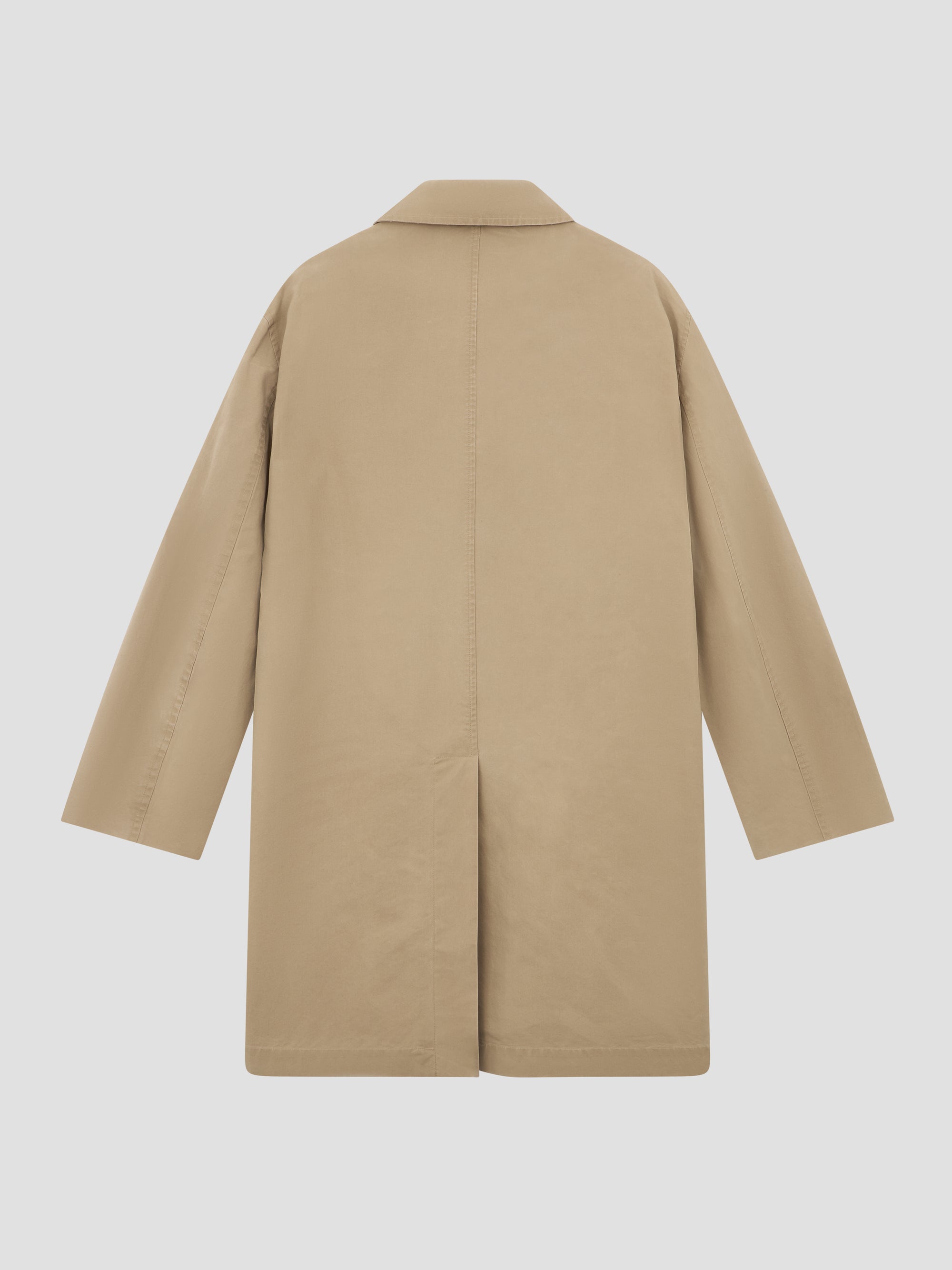 PACC17C002 ~ WAXED TRENCH COAT - BEIGE