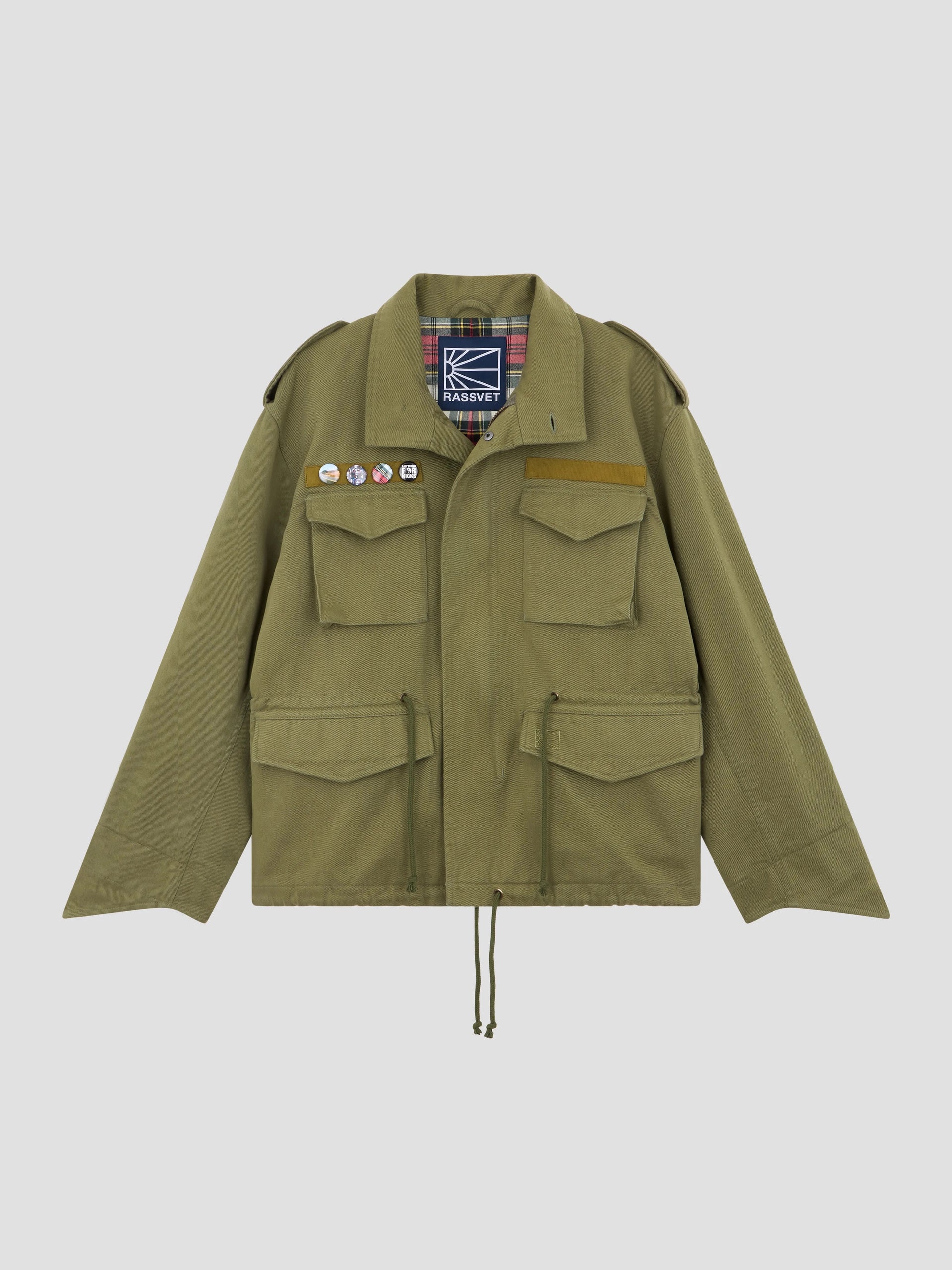 PACC17J003 ~ RASSVET CLOTHING MILITARY JACKET - GREEN