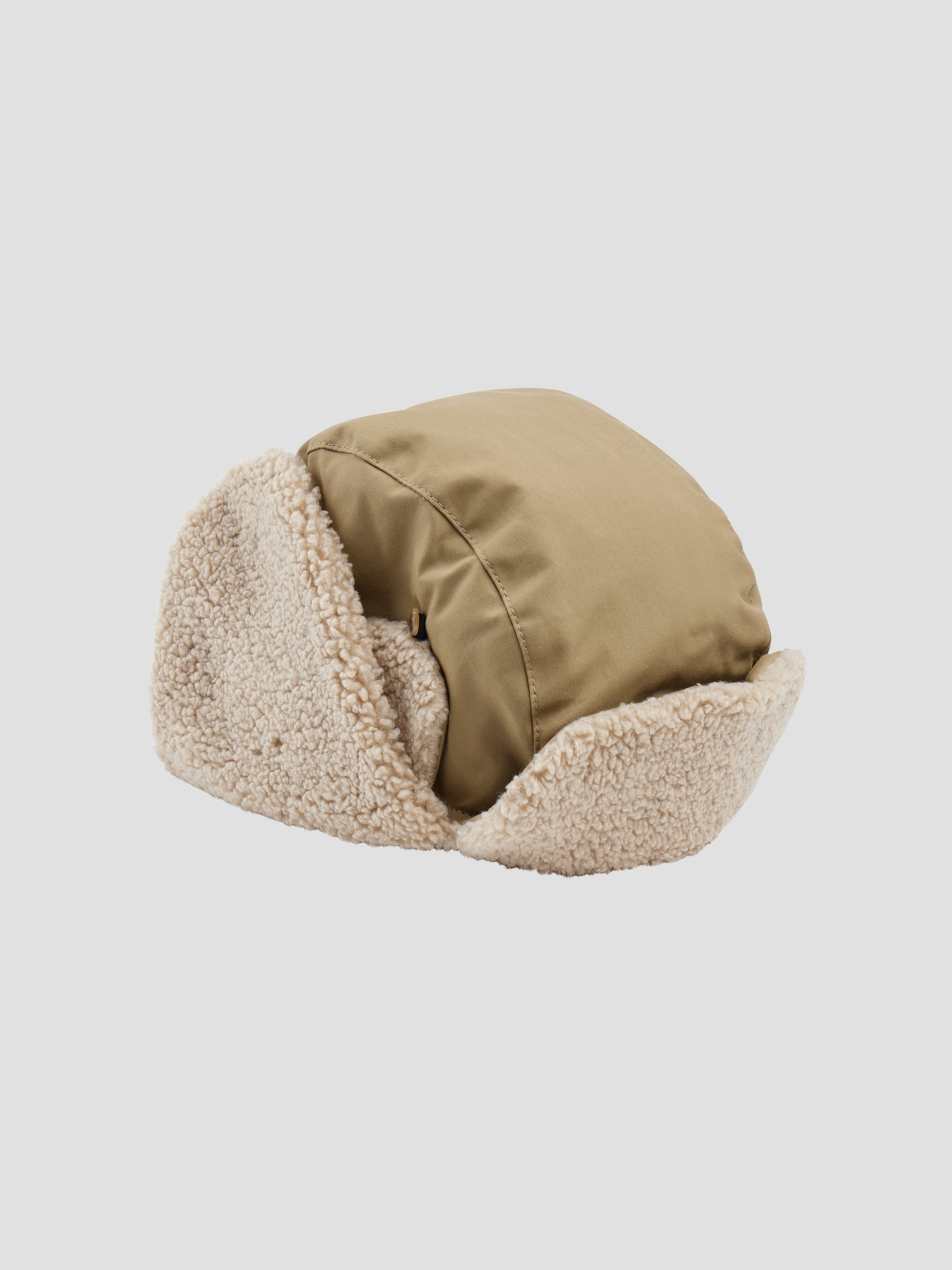 PACC17K004 ~ WAXED TRAPPER HAT - BEIGE