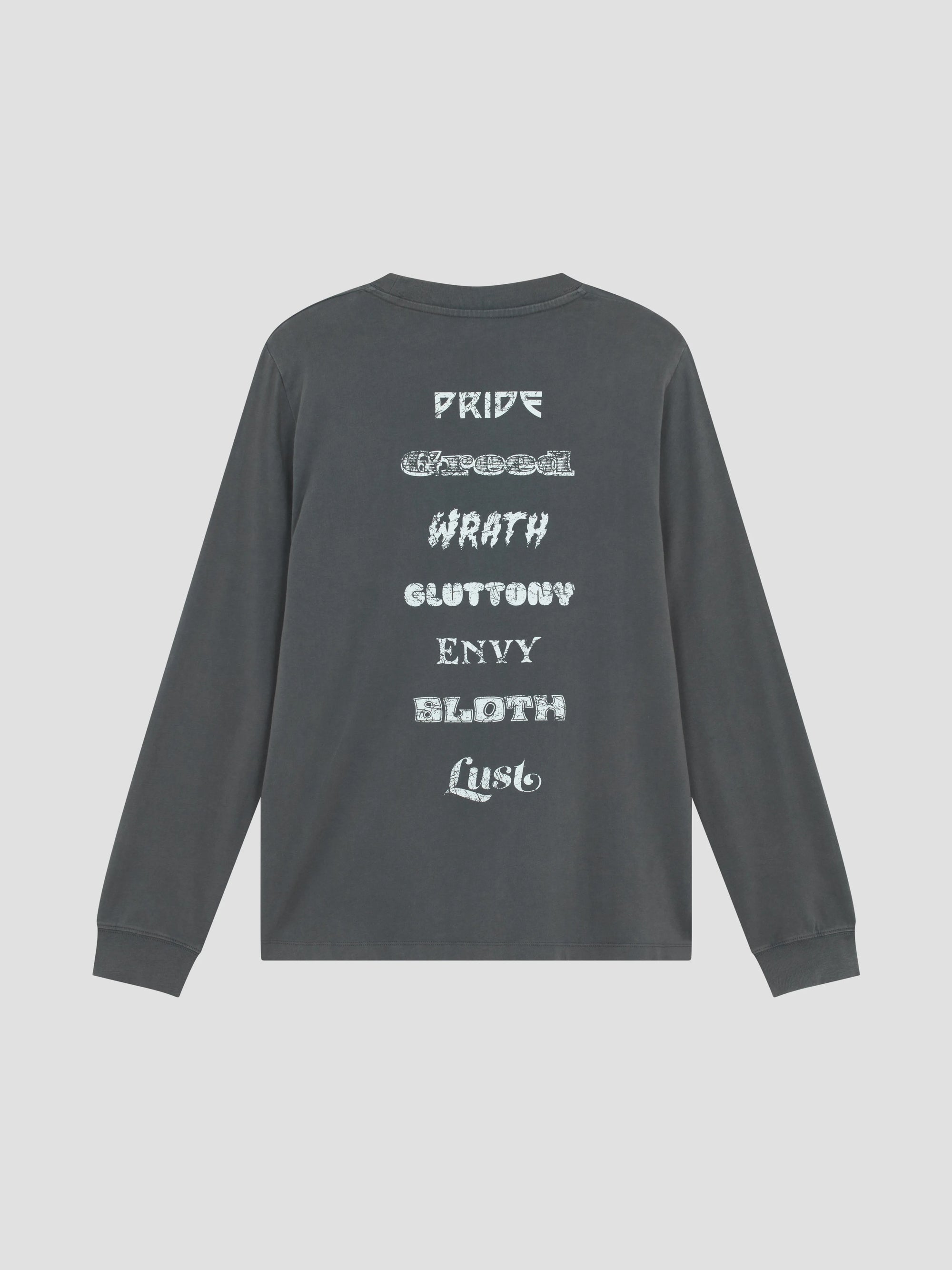 PACC17T011 ~ SEVEN SINS LS TEE - BLACK