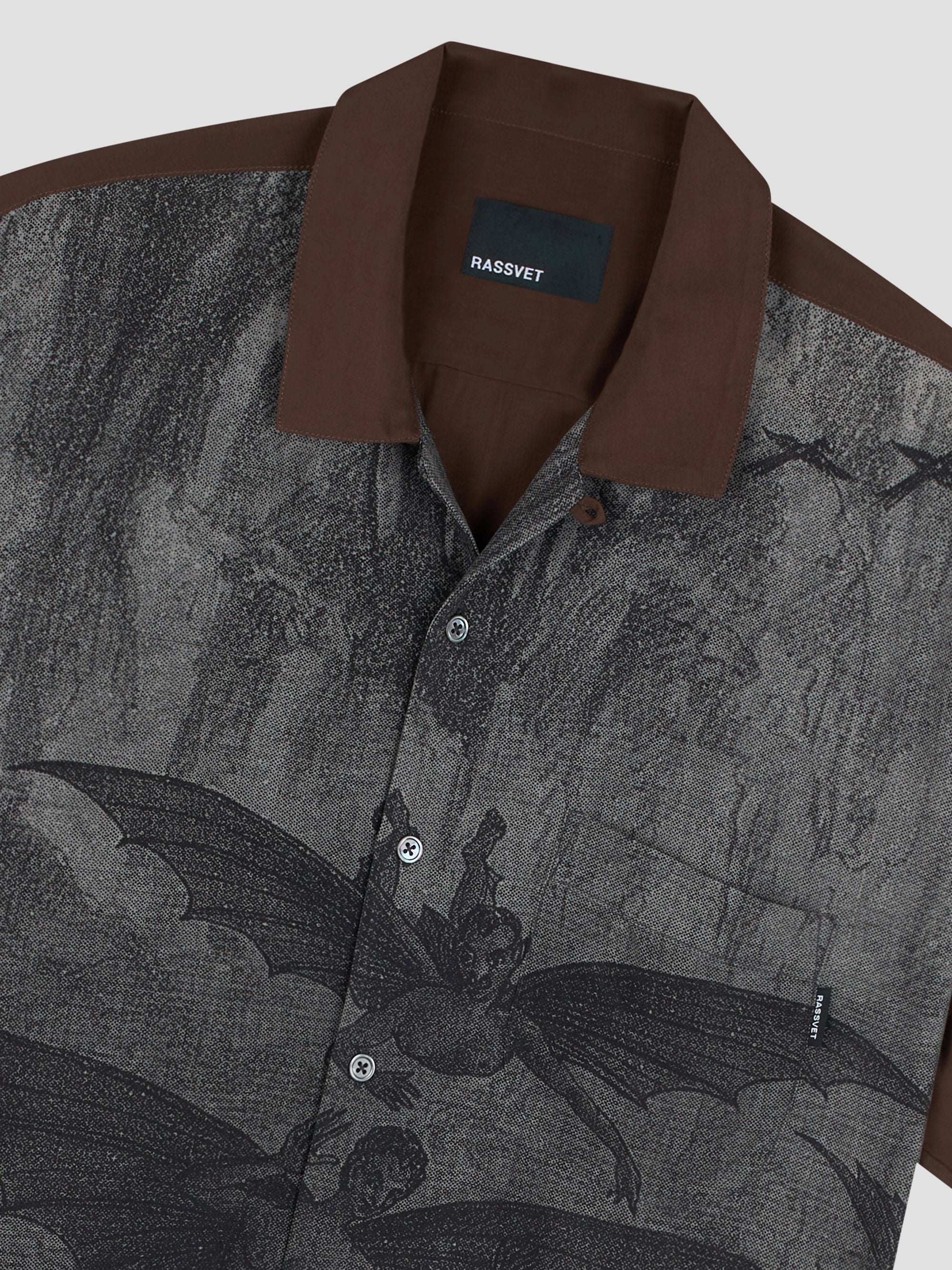 PACC18B001 ~ BATS SS SHIRT - BROWN