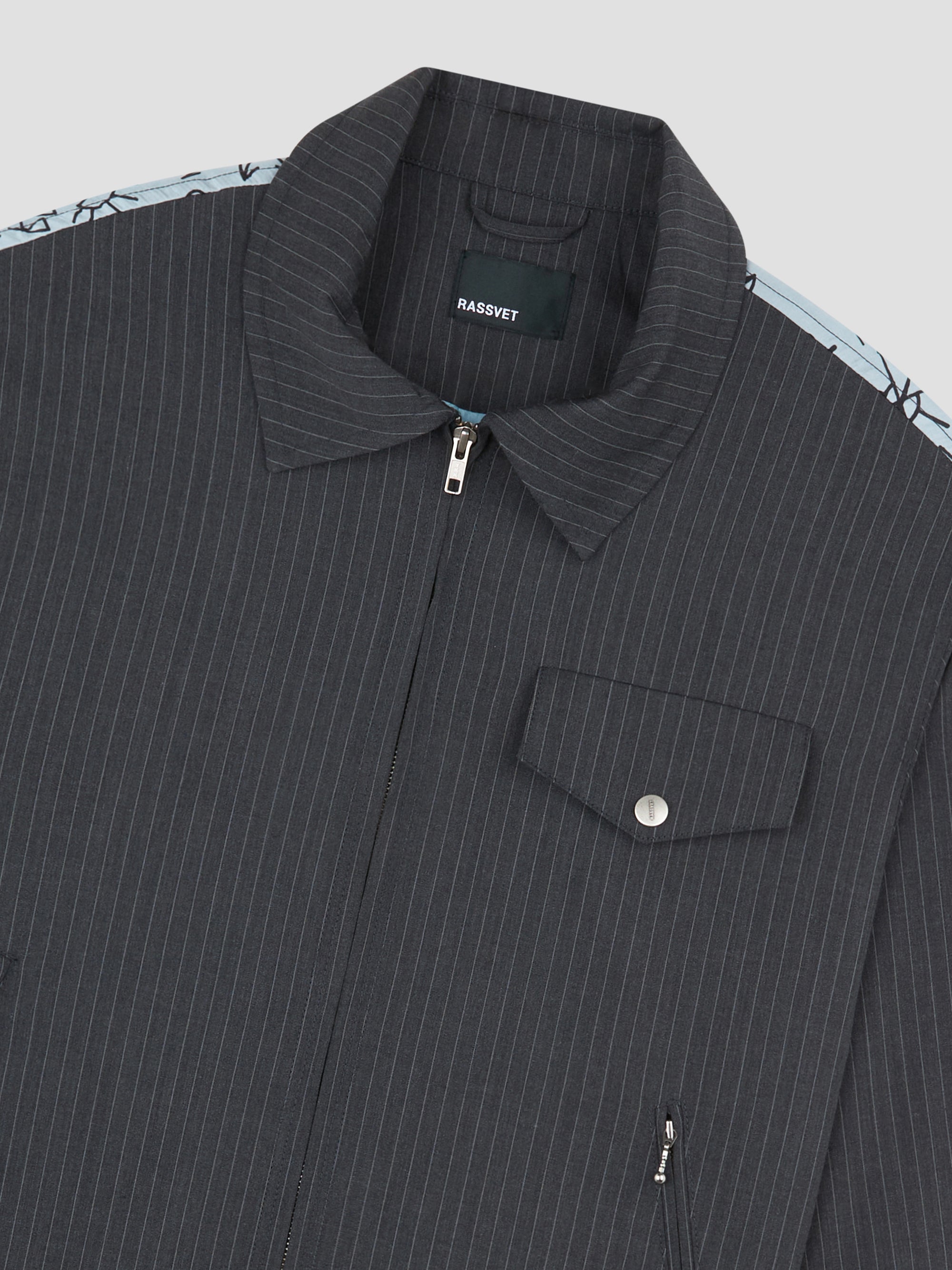 PACC18J004 ~ WORK JACKET - PIN STRIPE