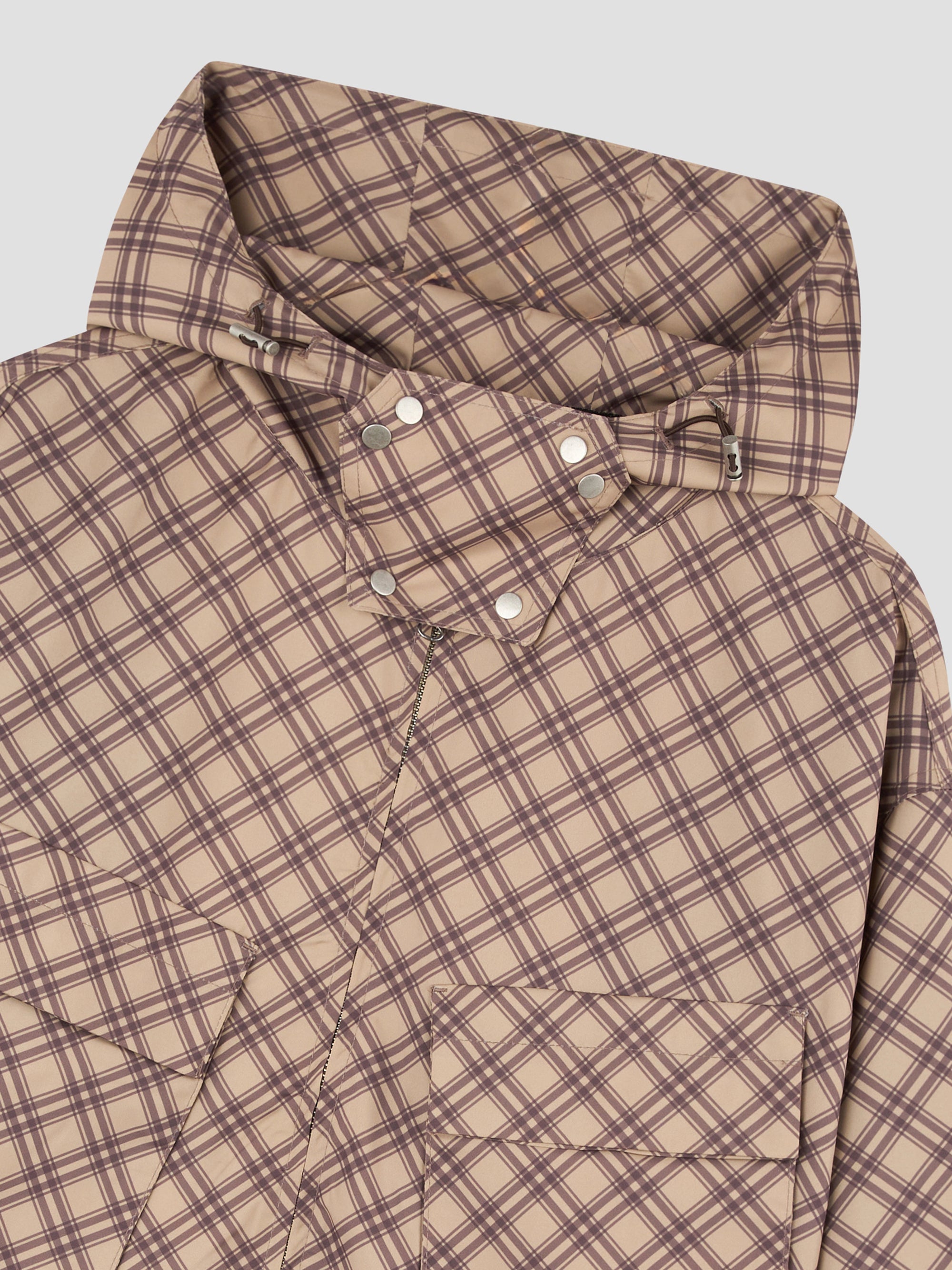 PACC18J006 ~ TARTAN WINDBREAKER – BROWN