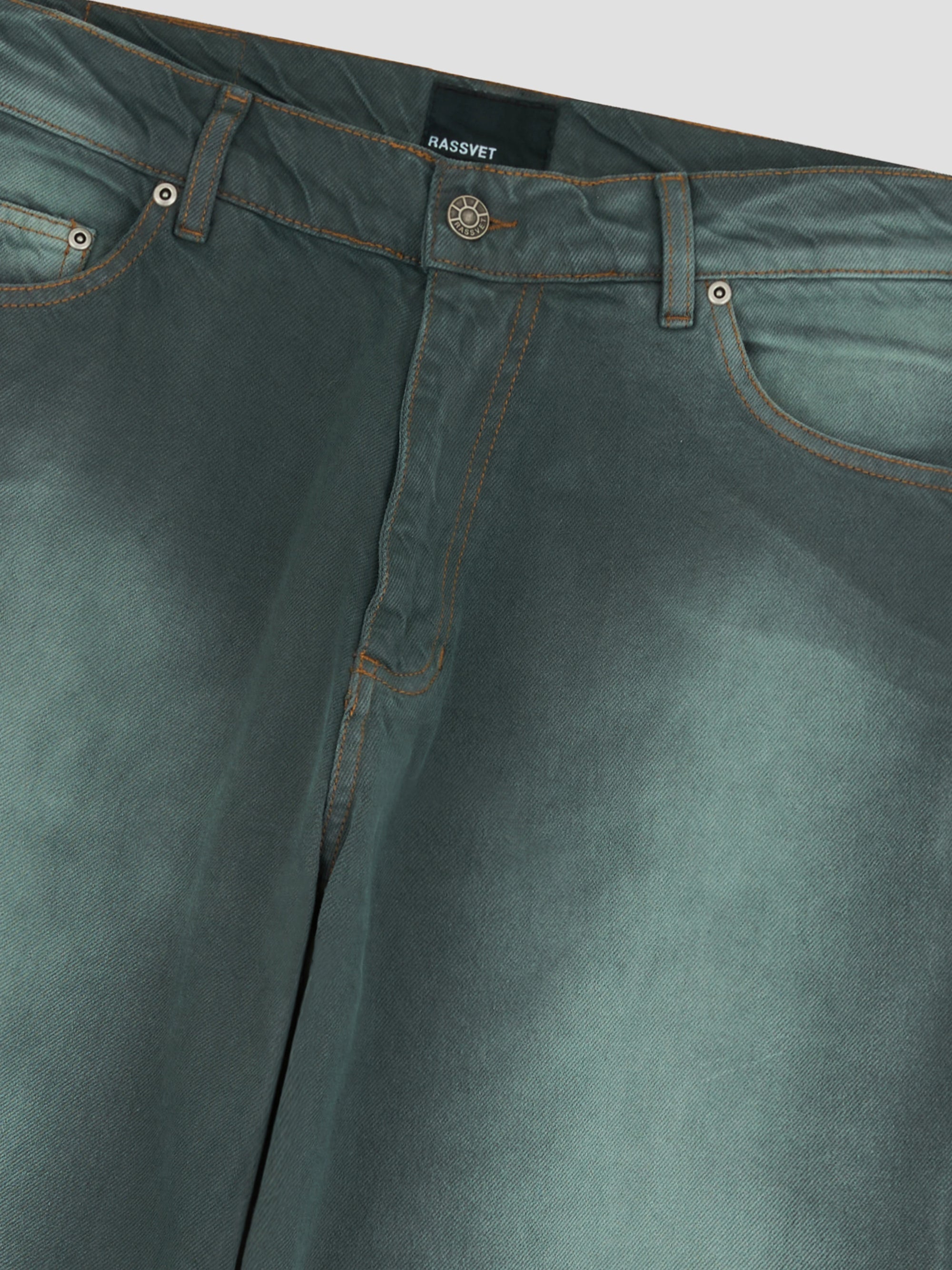 PACC18P001 ~ SUN DYED BAGGY DENIM – DARK GREEN
