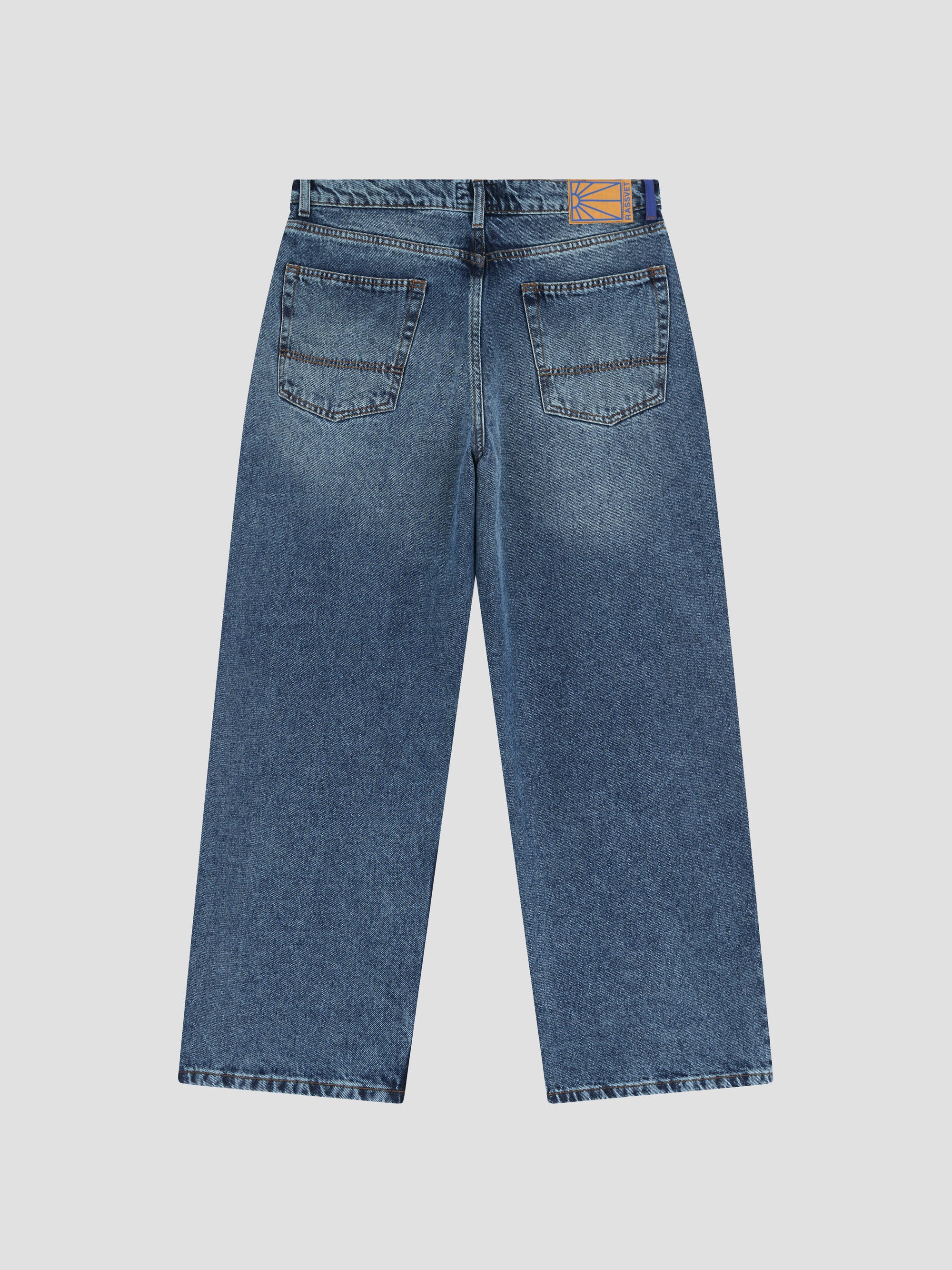 PACC18P021 ~ SUN DYED BAGGY DENIM – VINTAGE BLUE