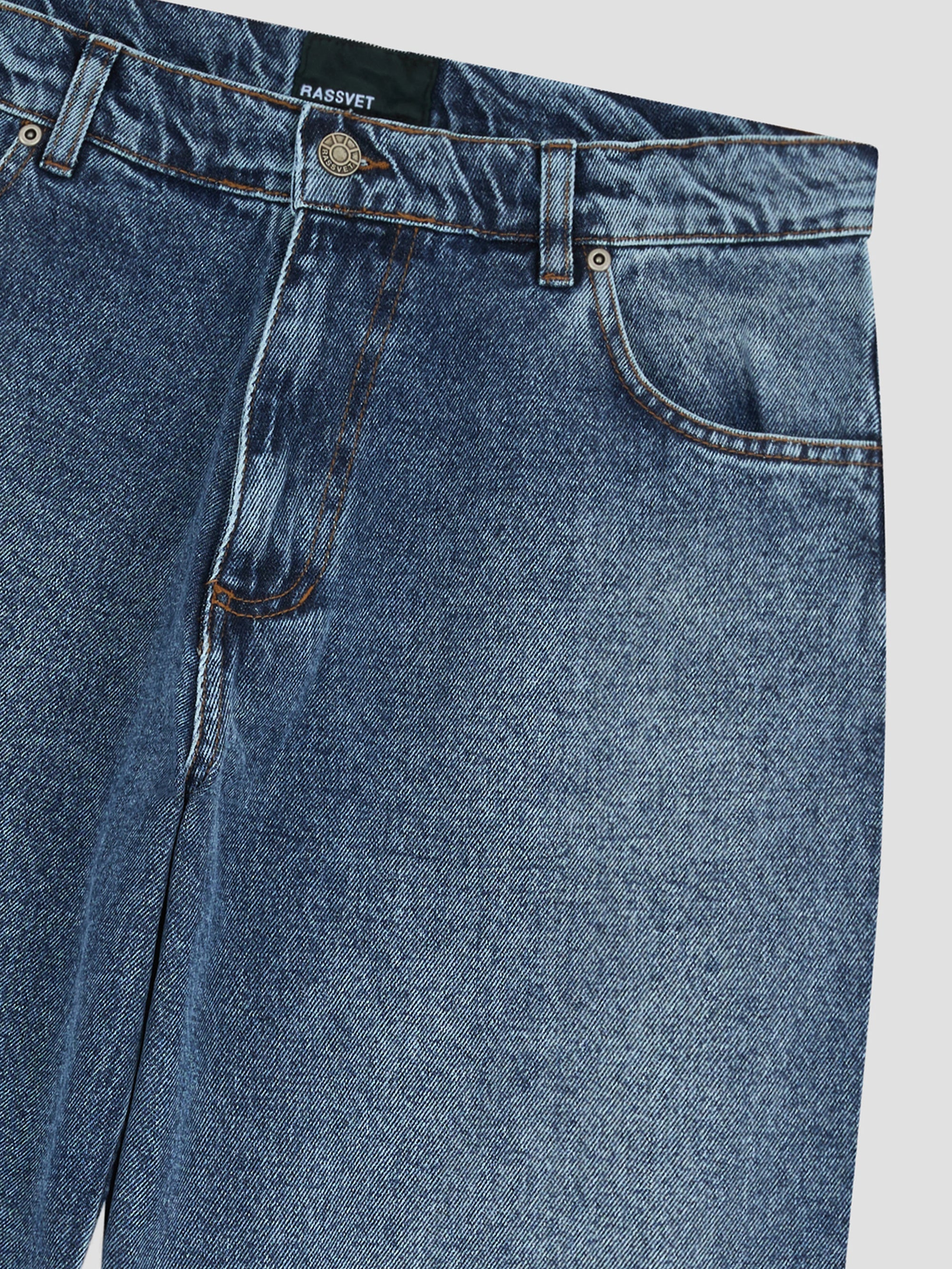 PACC18P021 ~ SUN DYED BAGGY DENIM – VINTAGE BLUE
