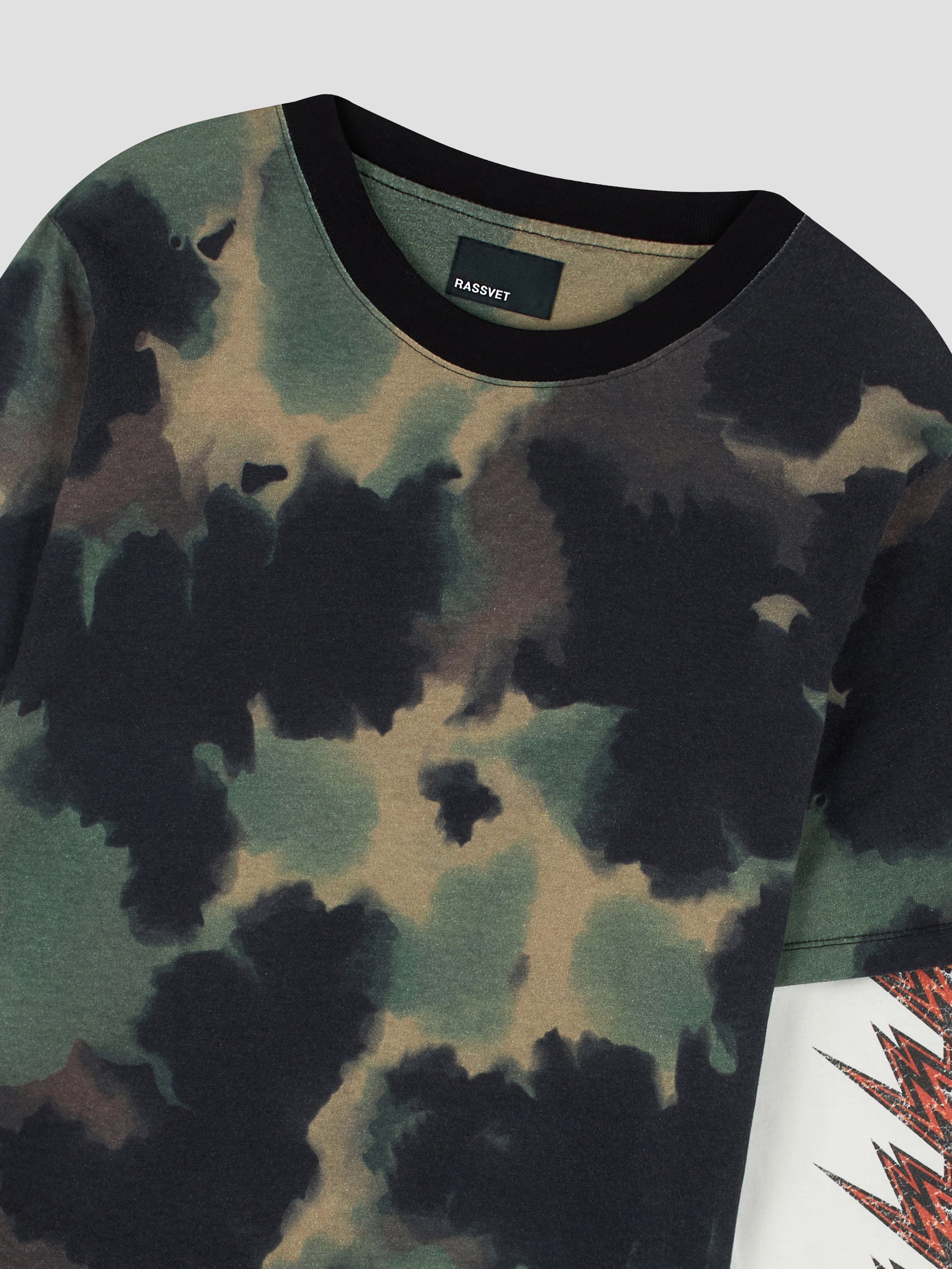 PACC18T013 ~ FAUX LAYERED METAL LS TEE - CAMO